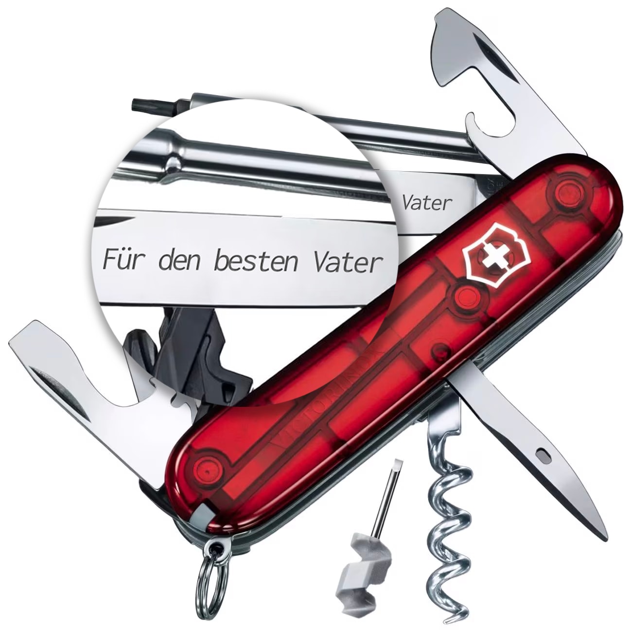 Victorinox - Cyber Tool Taschenmesser S - Transparent Red