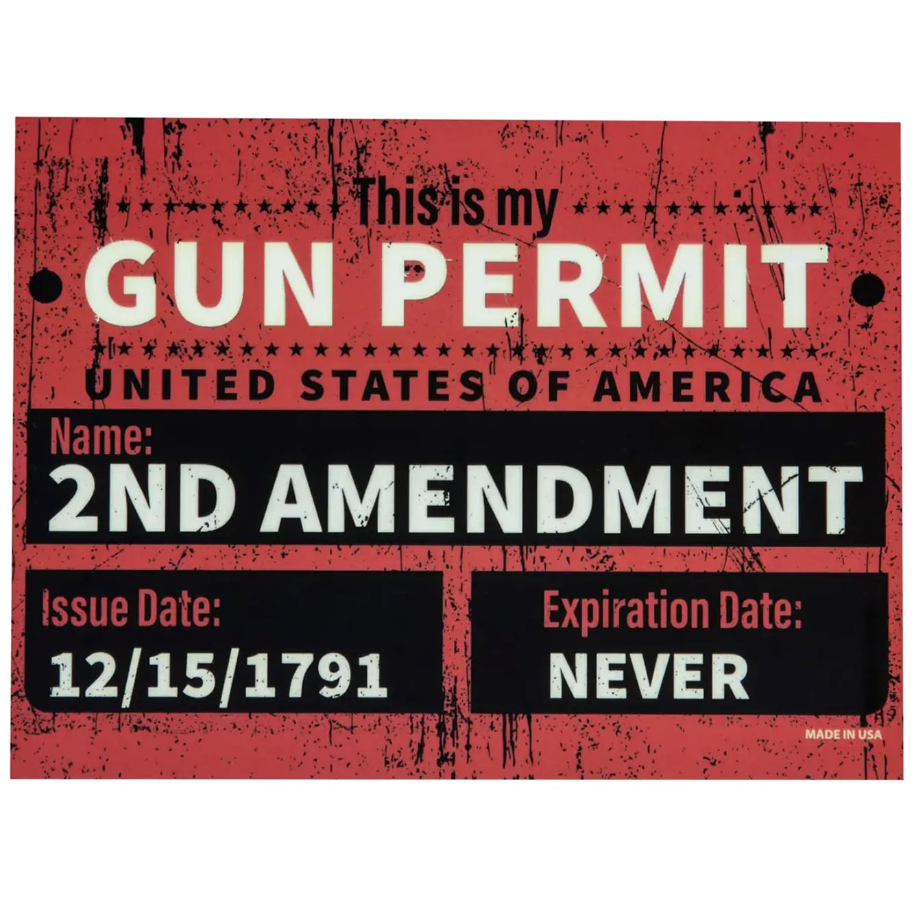 Lucky Shot - Gun Permit - Magnet