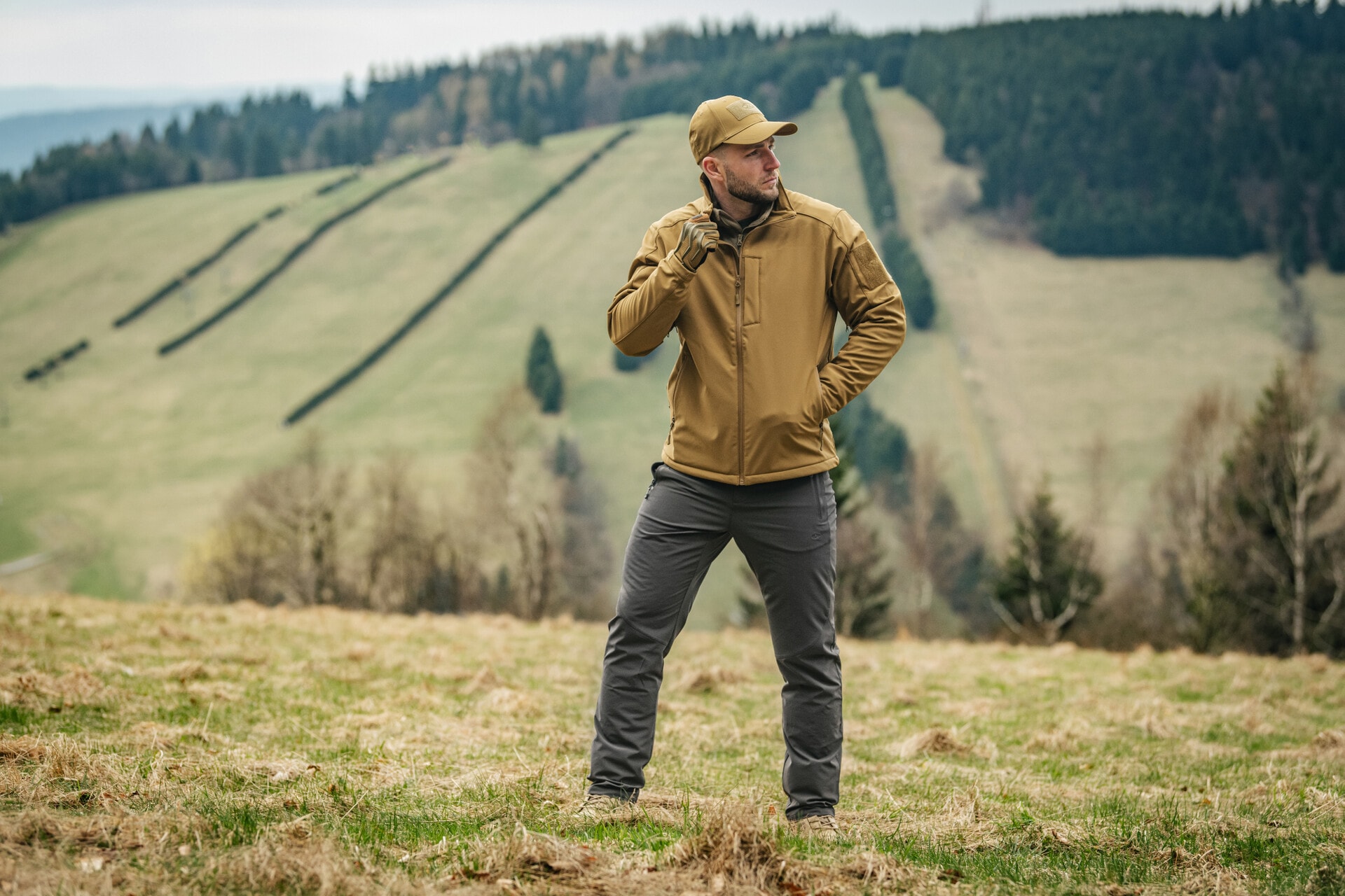 Highlander Outdoor Munro Walking Trousers Hose - Dark Grey