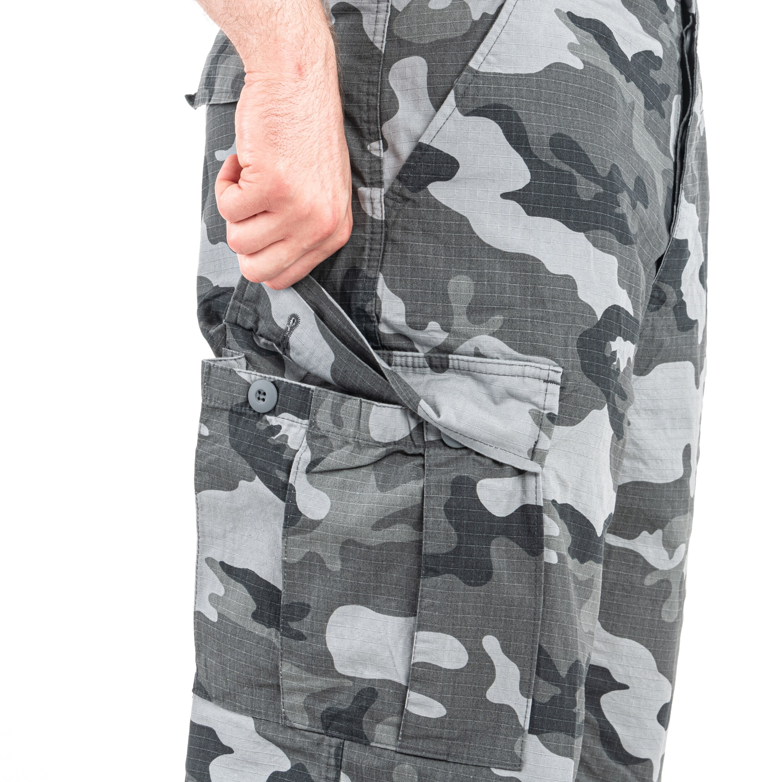 Brandit - BDU Rip-Stop Shorts - Grey Camo