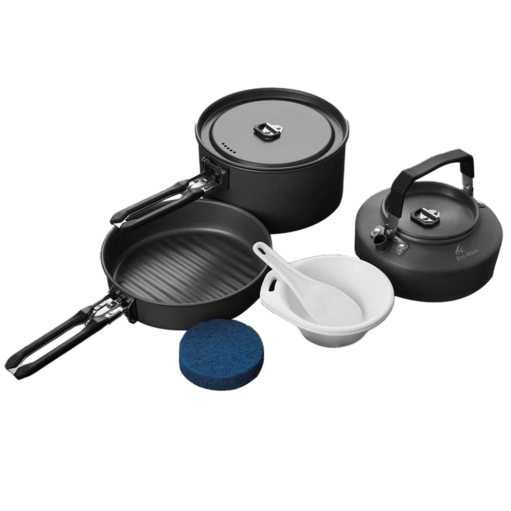 Fire Maple - Reise-Kochgeschirr-Set Feast 2 - Black