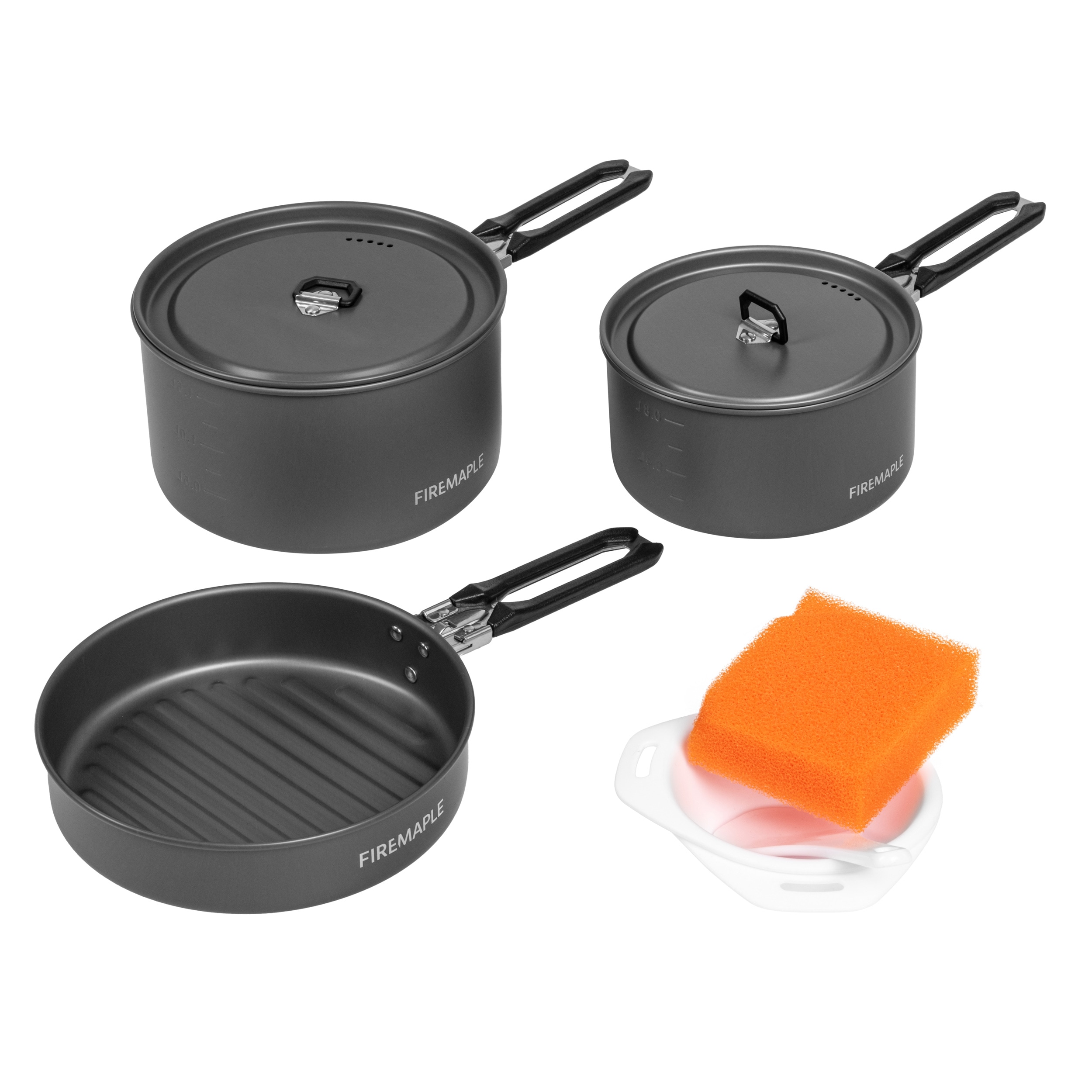  Feuerahorn - Fire Maple Feast 3 Reisegeschirr Set  - Black