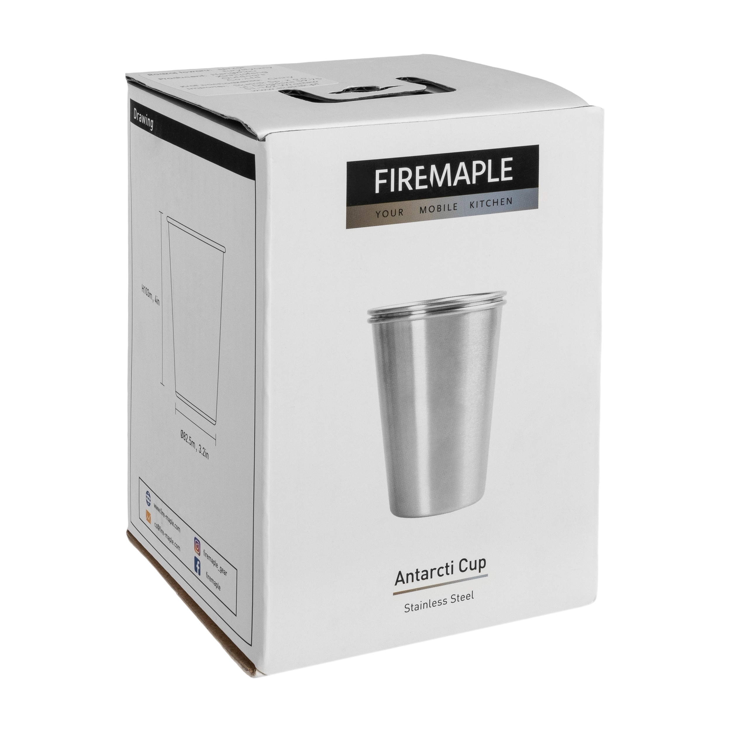 Fire Maple - Becher Antarcti Stainless Steel 350 ml 2 Stk. - Silver