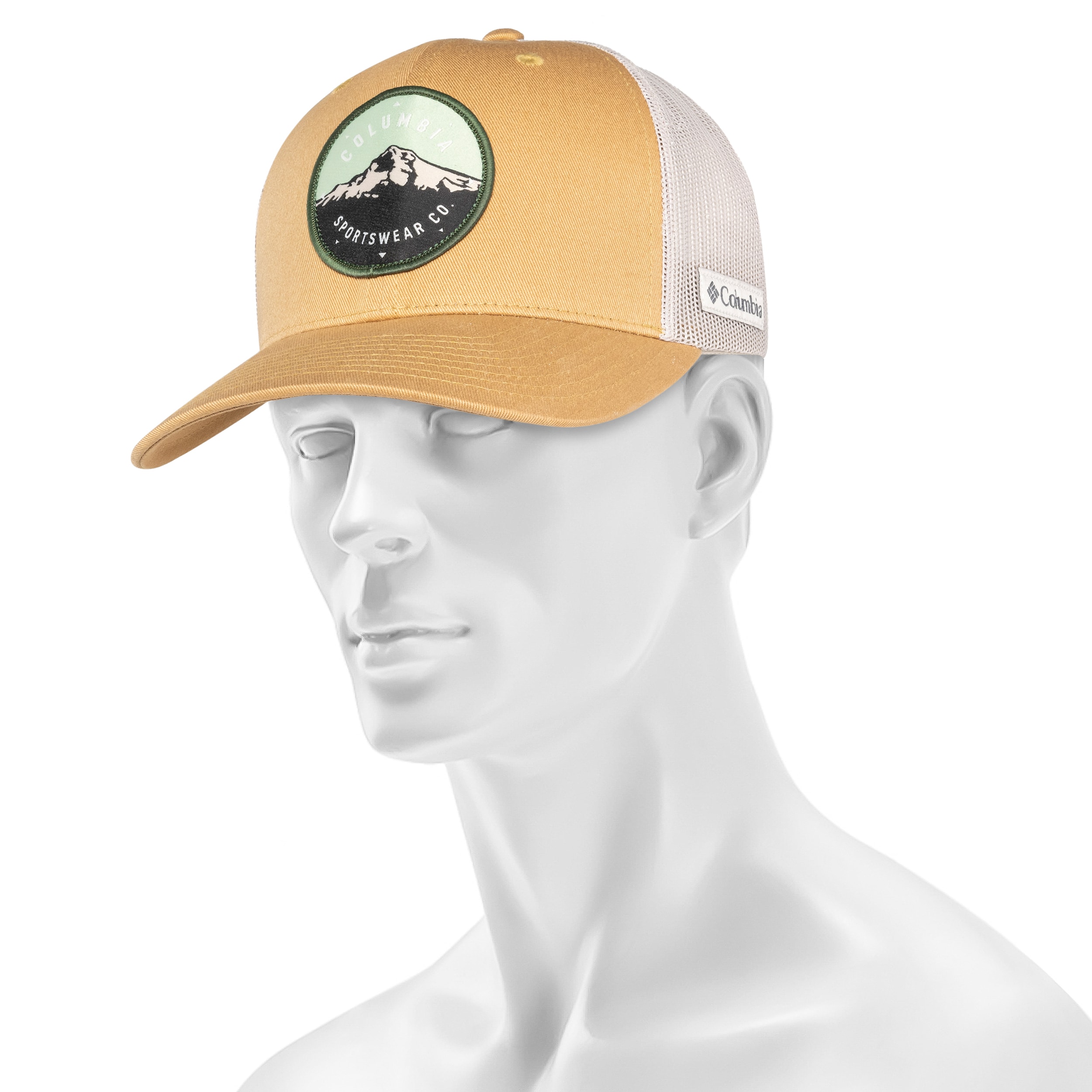 Columbia - Mesh Snap Back Trucker Cap - Light Camel/Dark Stone