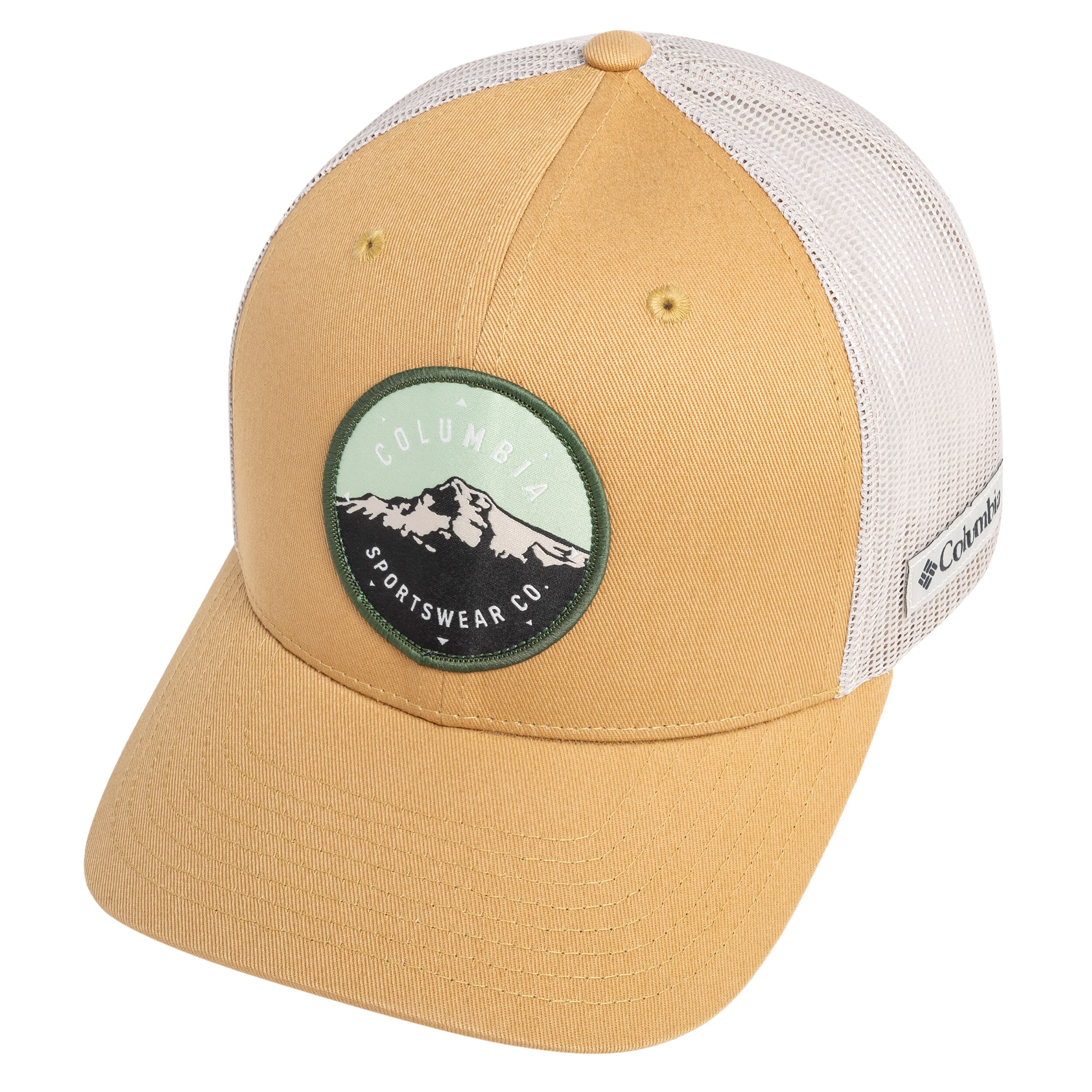 Columbia - Mesh Snap Back Trucker Cap - Light Camel/Dark Stone