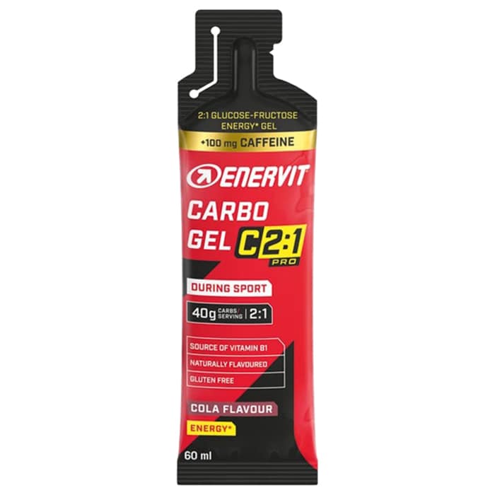 Enervit Sport - Energy Gel Carbo Gel C2:1PRO 60 ml - Cola mit Koffein