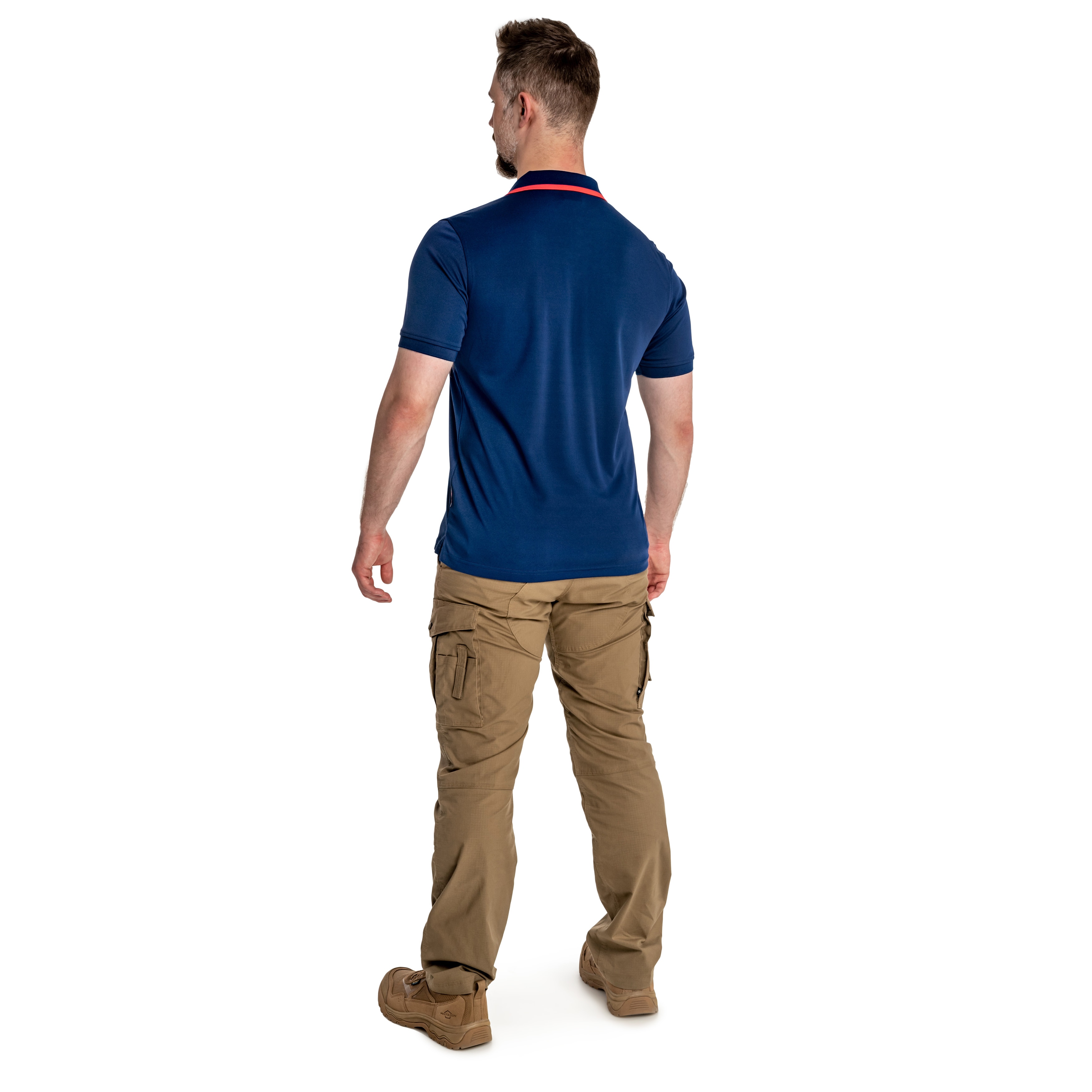 Hi-Tec - Site Poloshirt - Blue Print/High Risk Red