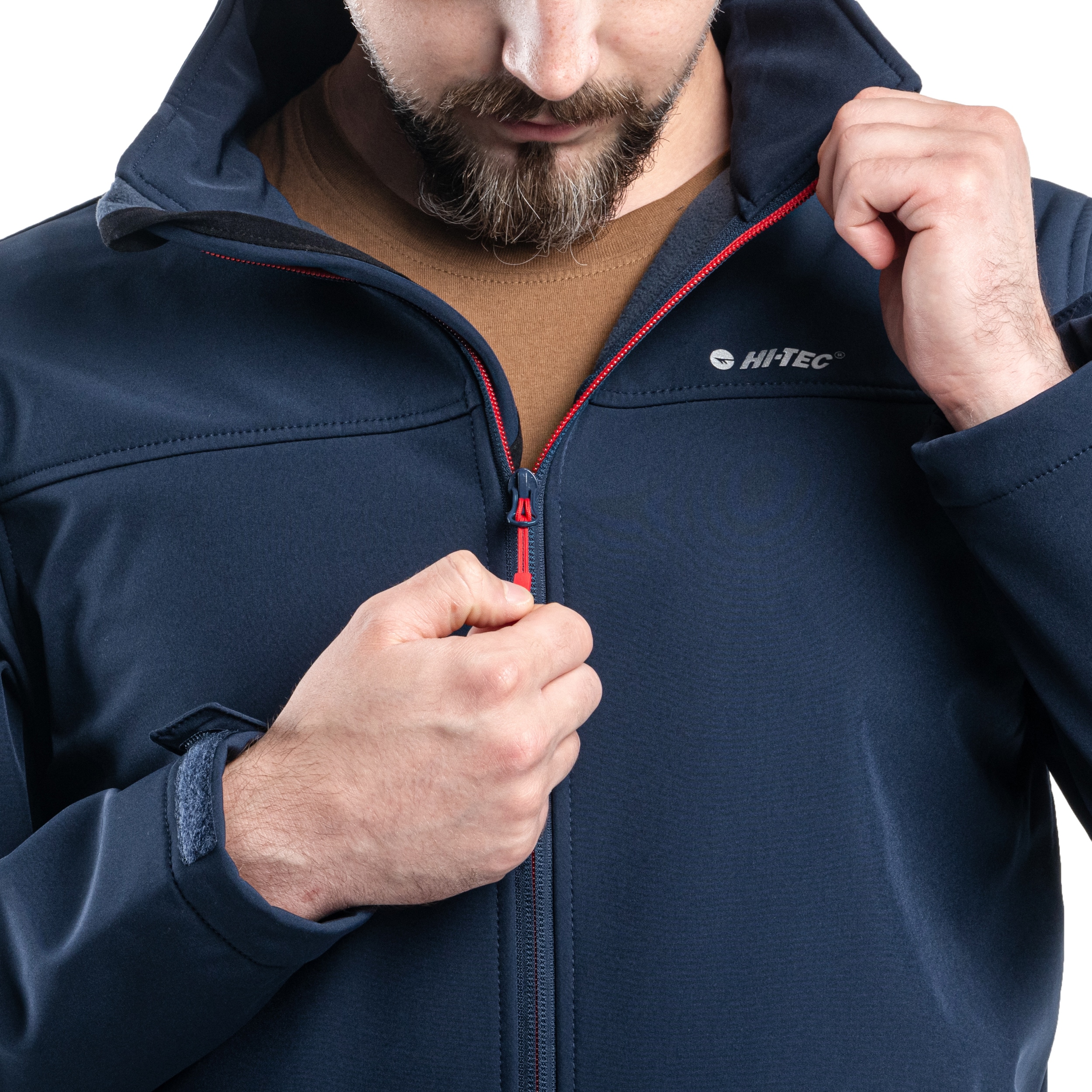 Hi-Tec - Softshell Lingen Jacke - Navy/Orange Red