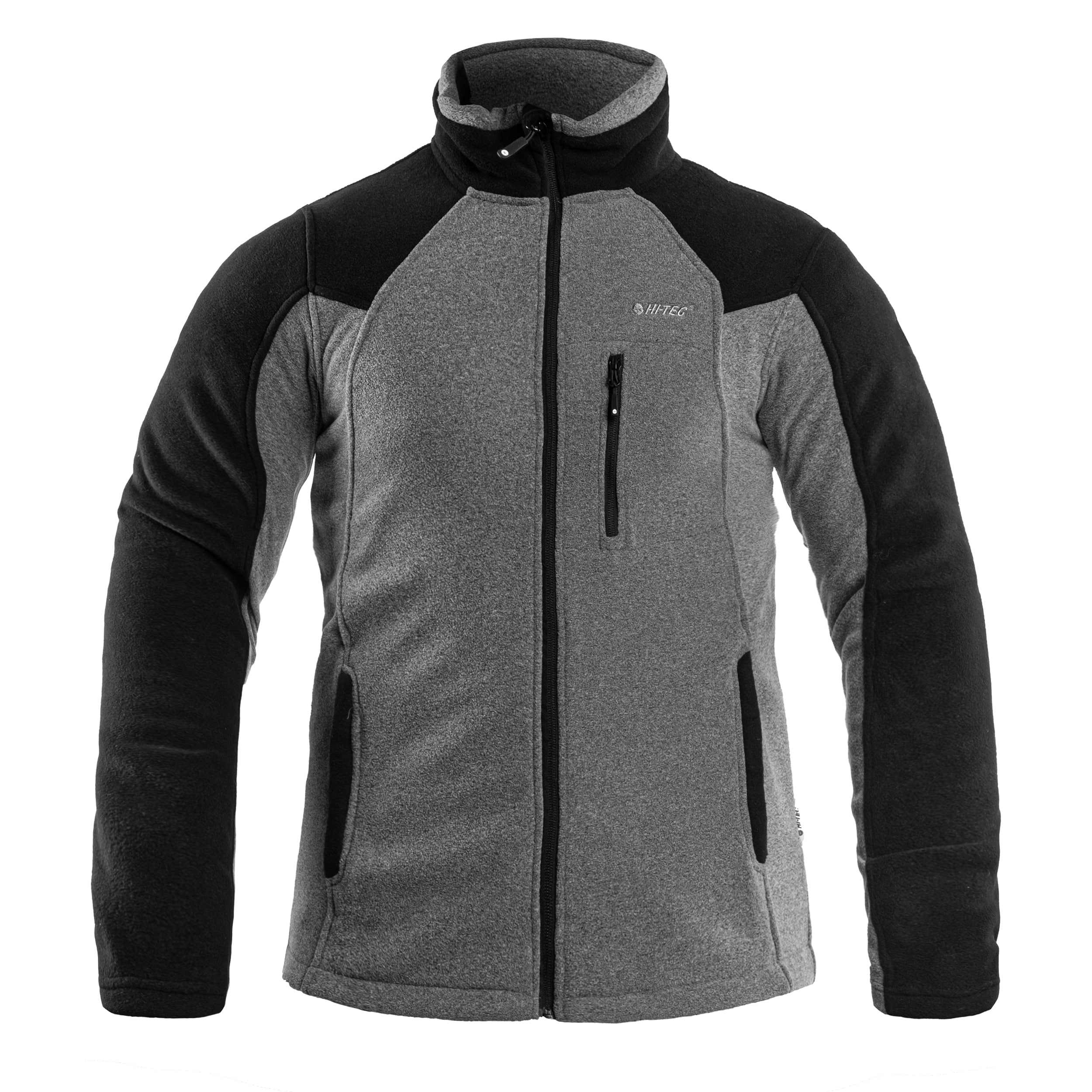 Hi-Tec - Monar Fleecejacke - Ebony Melange/Black