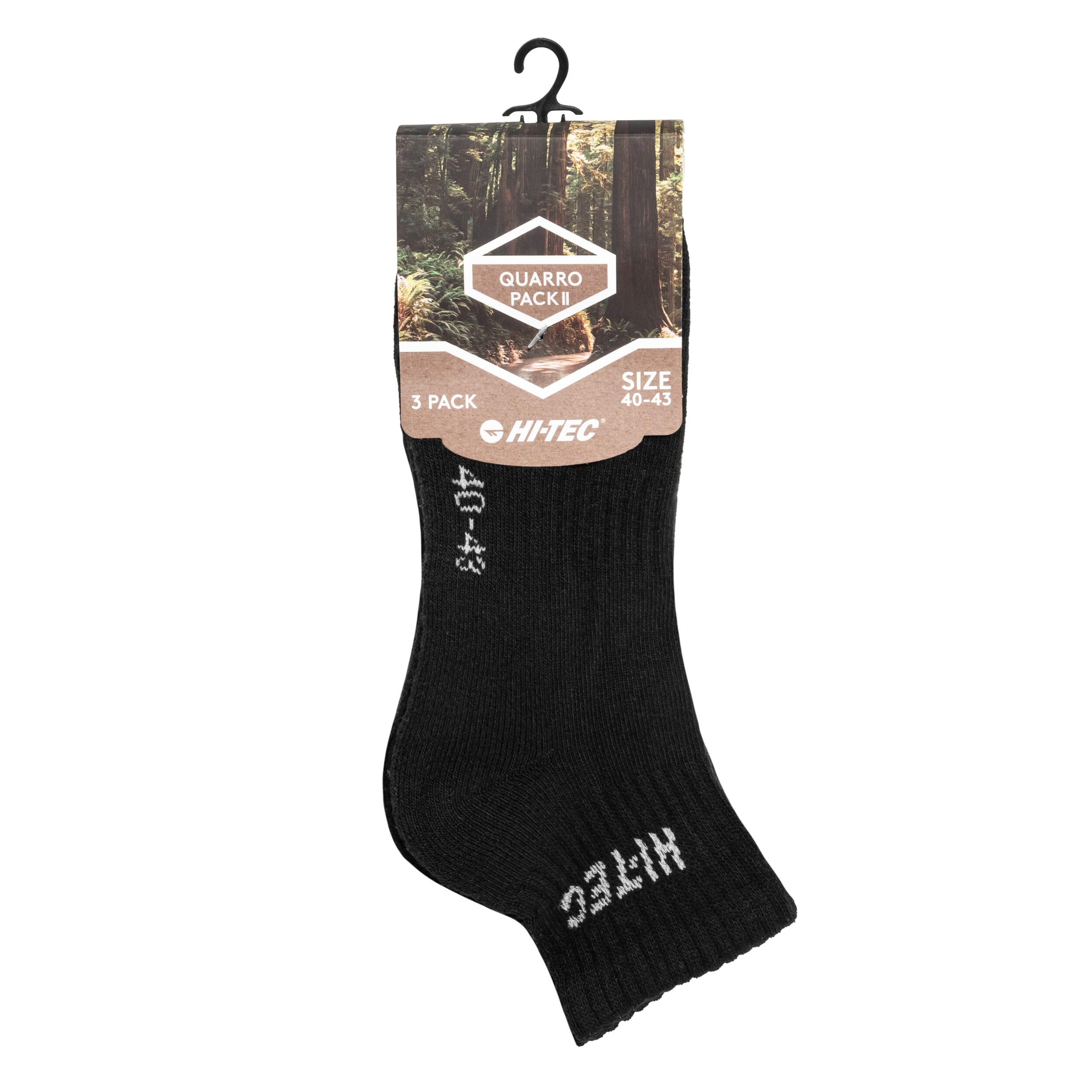 Hi-Tec - Quarro Pack Socken - 3 Paar - Schwarz
