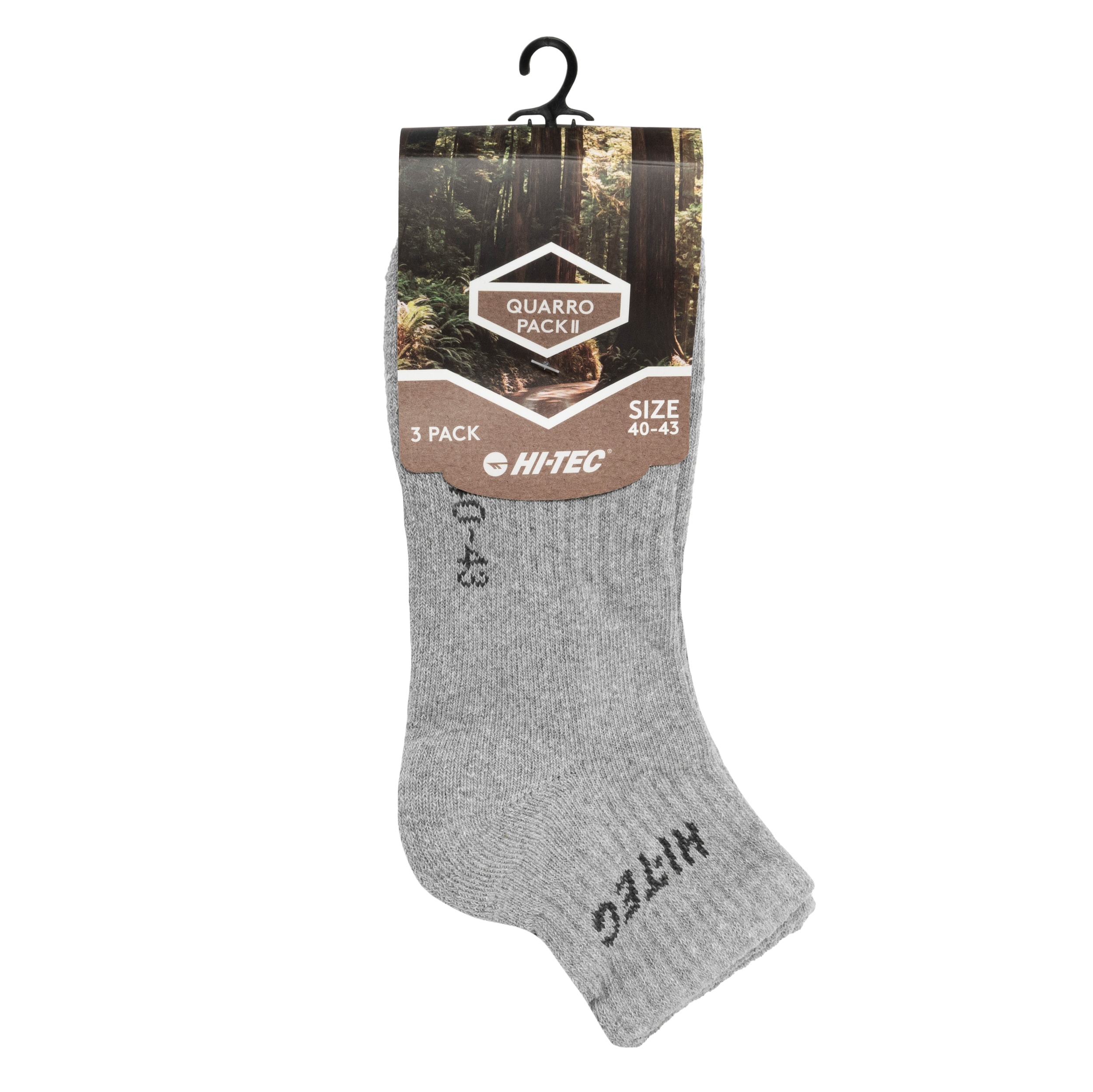 Hi-Tec Quarro Socken - 3 Paar - Grey Melange