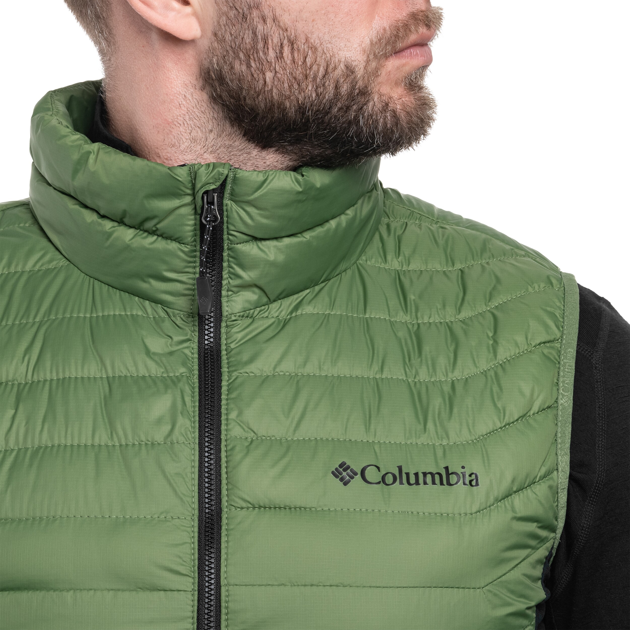 Columbia - Powder Pass Weste - Canteen/Black