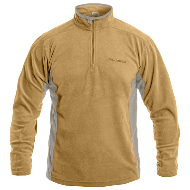 Columbia - Klamath Range II Half Zip Fleecejacke - Light Camel/Flint Grey