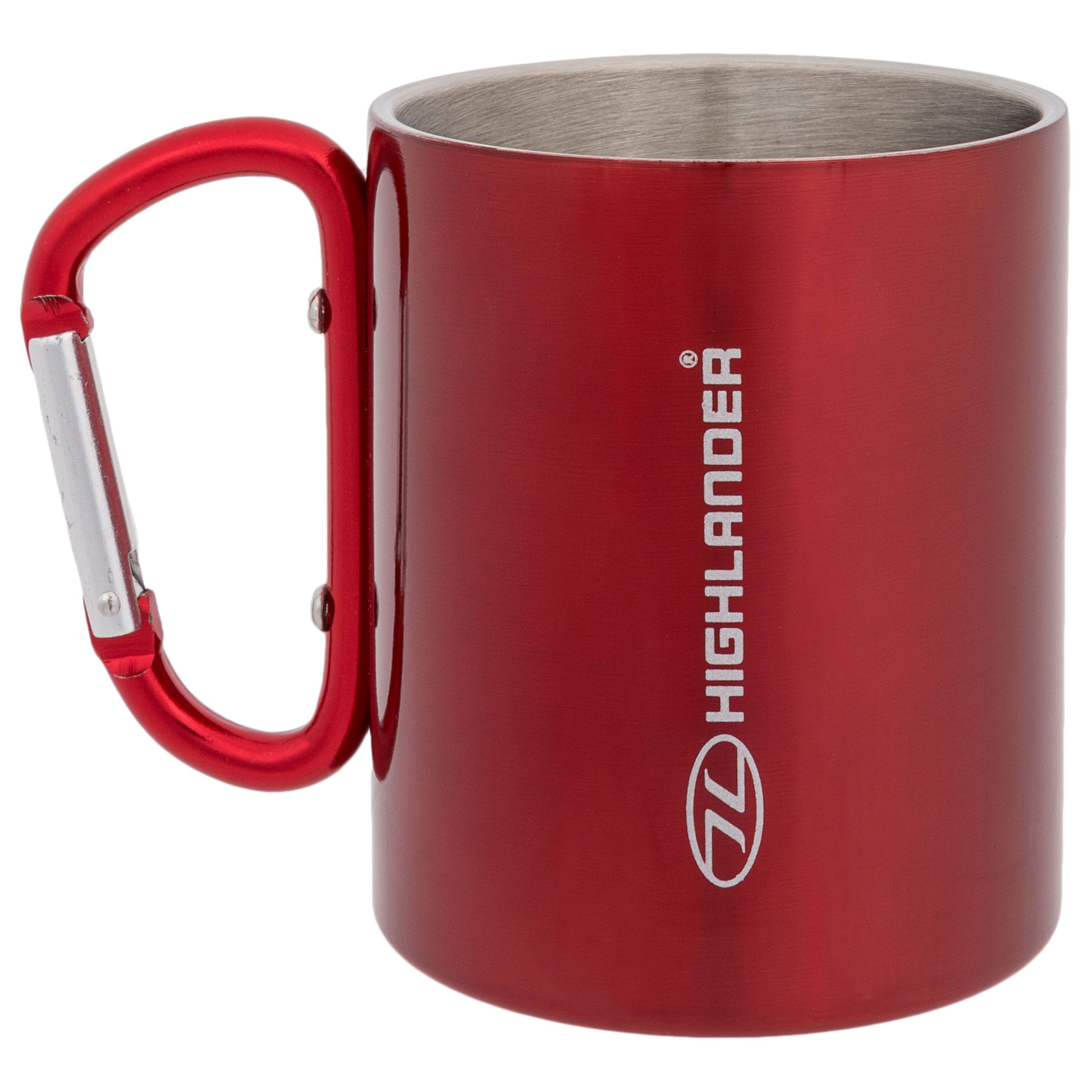 Highlander - Outdoor Thermobecher mit Karabiner 300 ml - Red