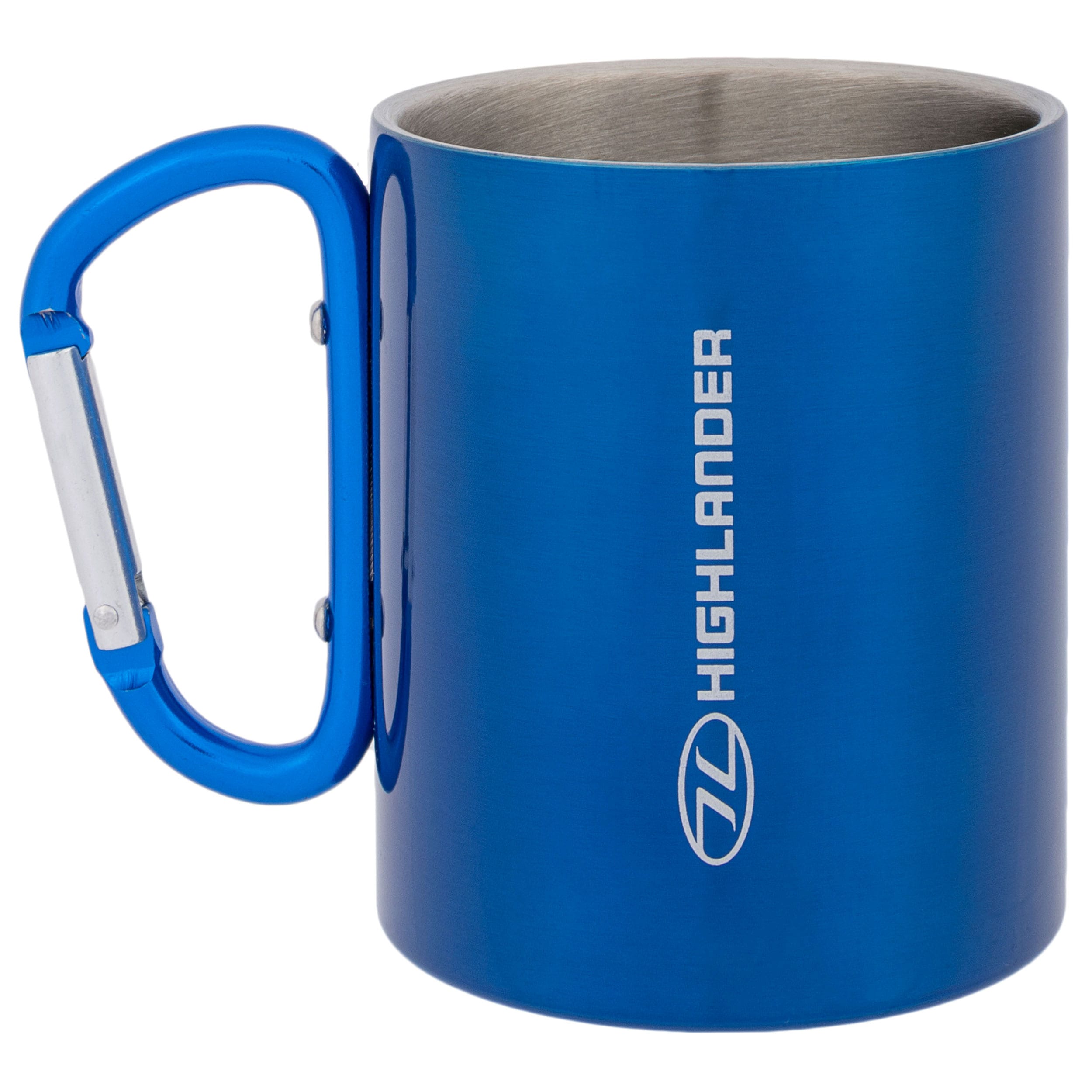 Highlander - Outdoor Thermobecher mit Karabiner 300 ml - Blue