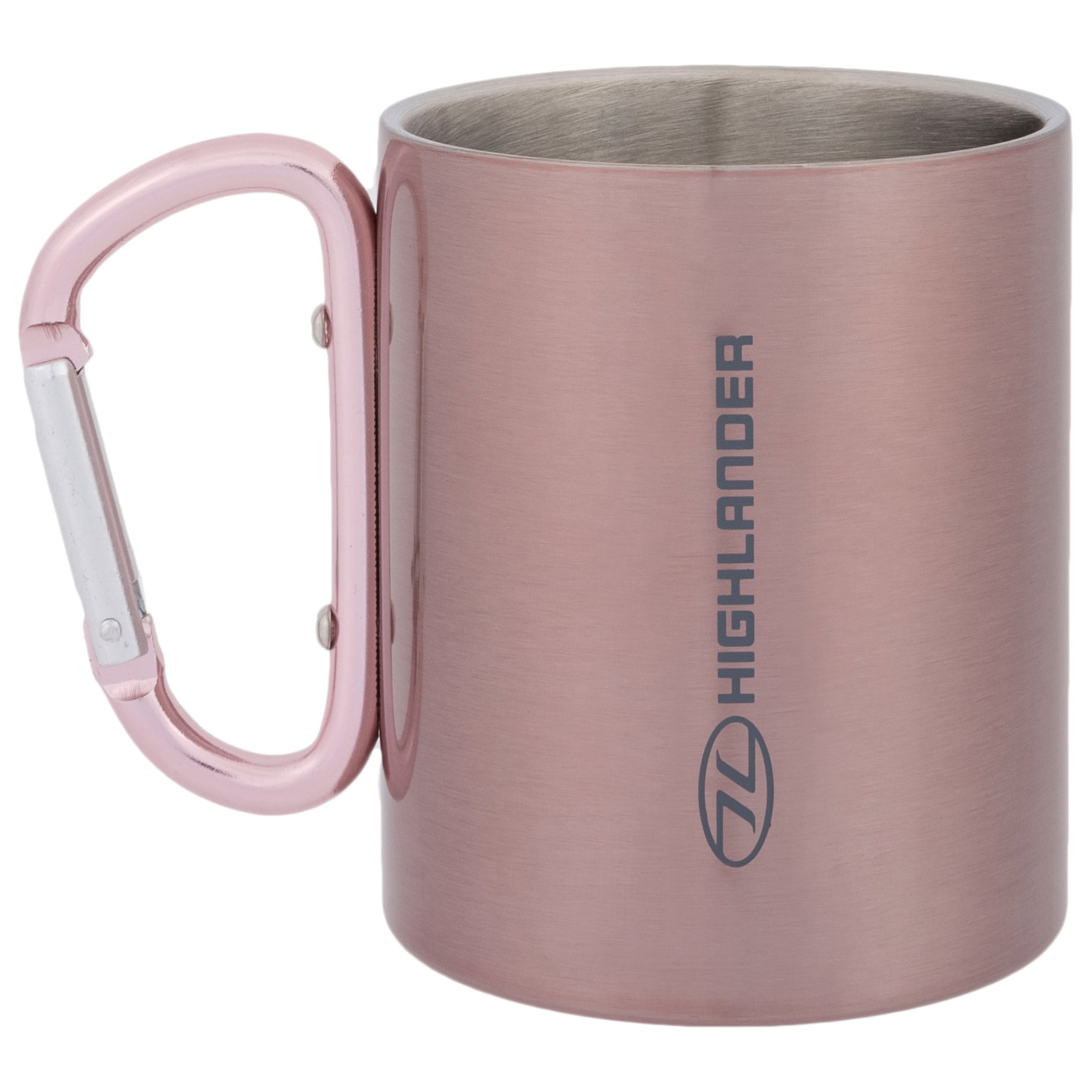 Highlander - Outdoor Thermobecher mit Karabiner 300 ml - Pink