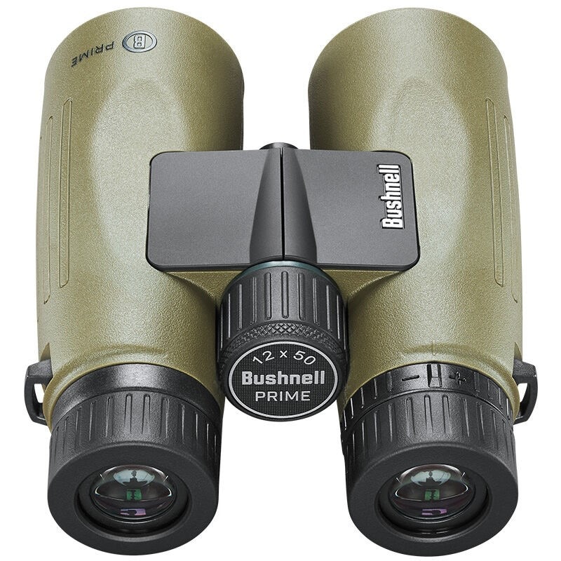 Bushnell Prime - 12x50 Roof Fernglas + Schutzhülle Vault - Green