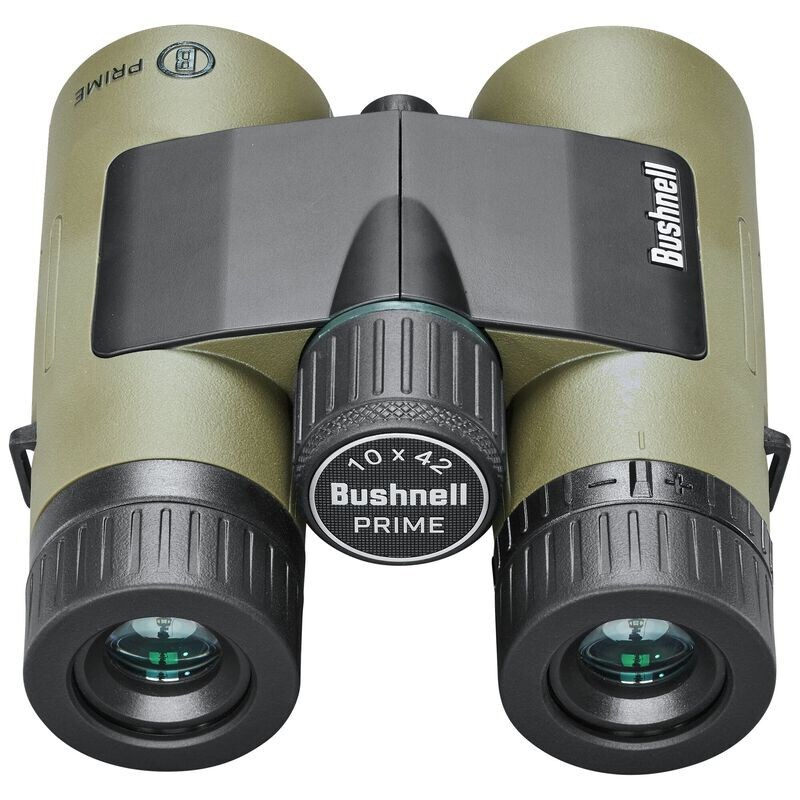 Bushnell Prime - 10x42 Roof Fernglas + Schutzhülle Vault - Green