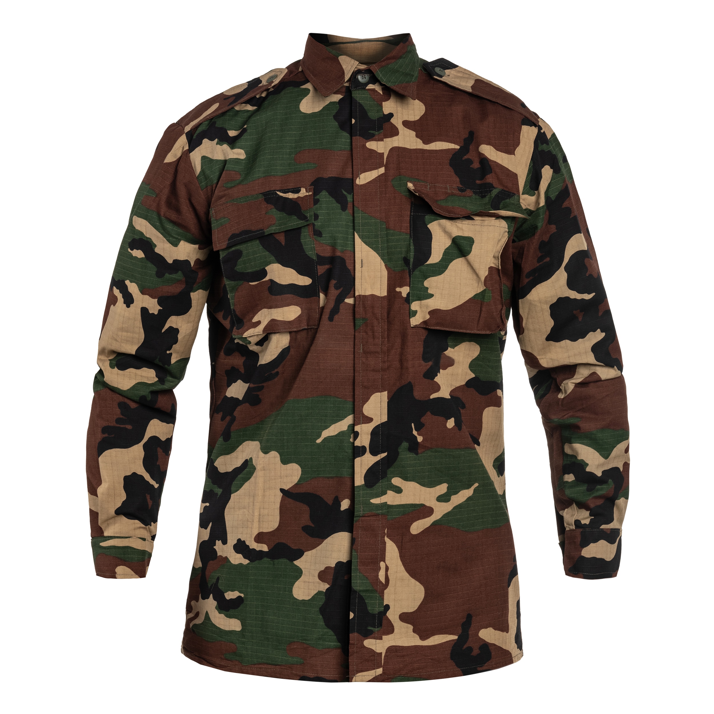 Demobil - HR BDU Rip-Stop Woodland - Militärisches Sweatshirt - Zustand wie neu