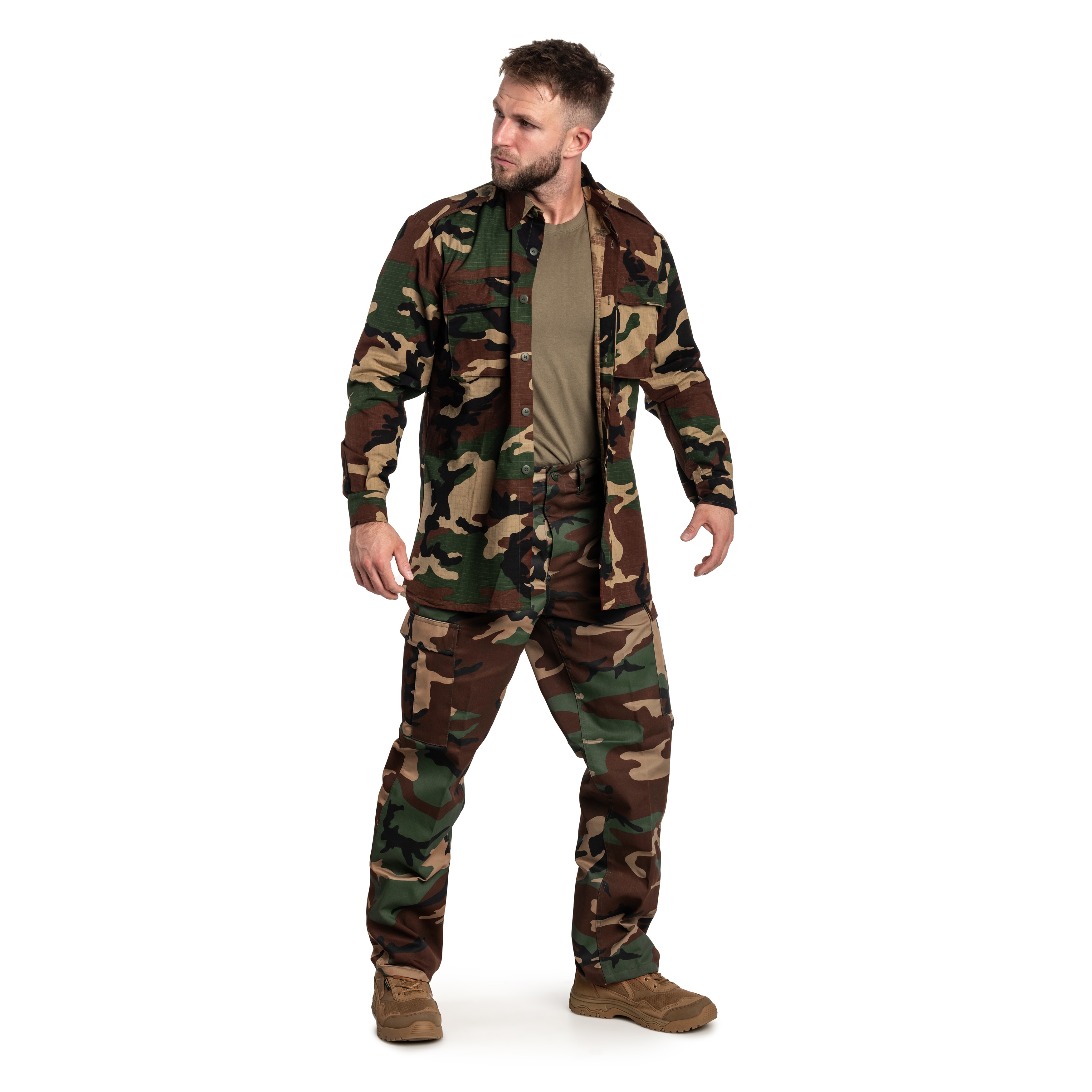 Demobil - HR BDU Rip-Stop Woodland - Militärisches Sweatshirt - Zustand wie neu