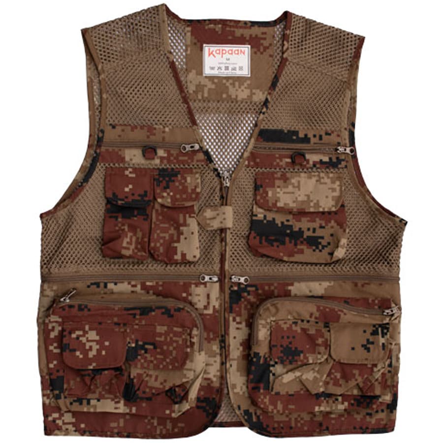 Kapaan - Multifunktionsweste - Black/brown/beige