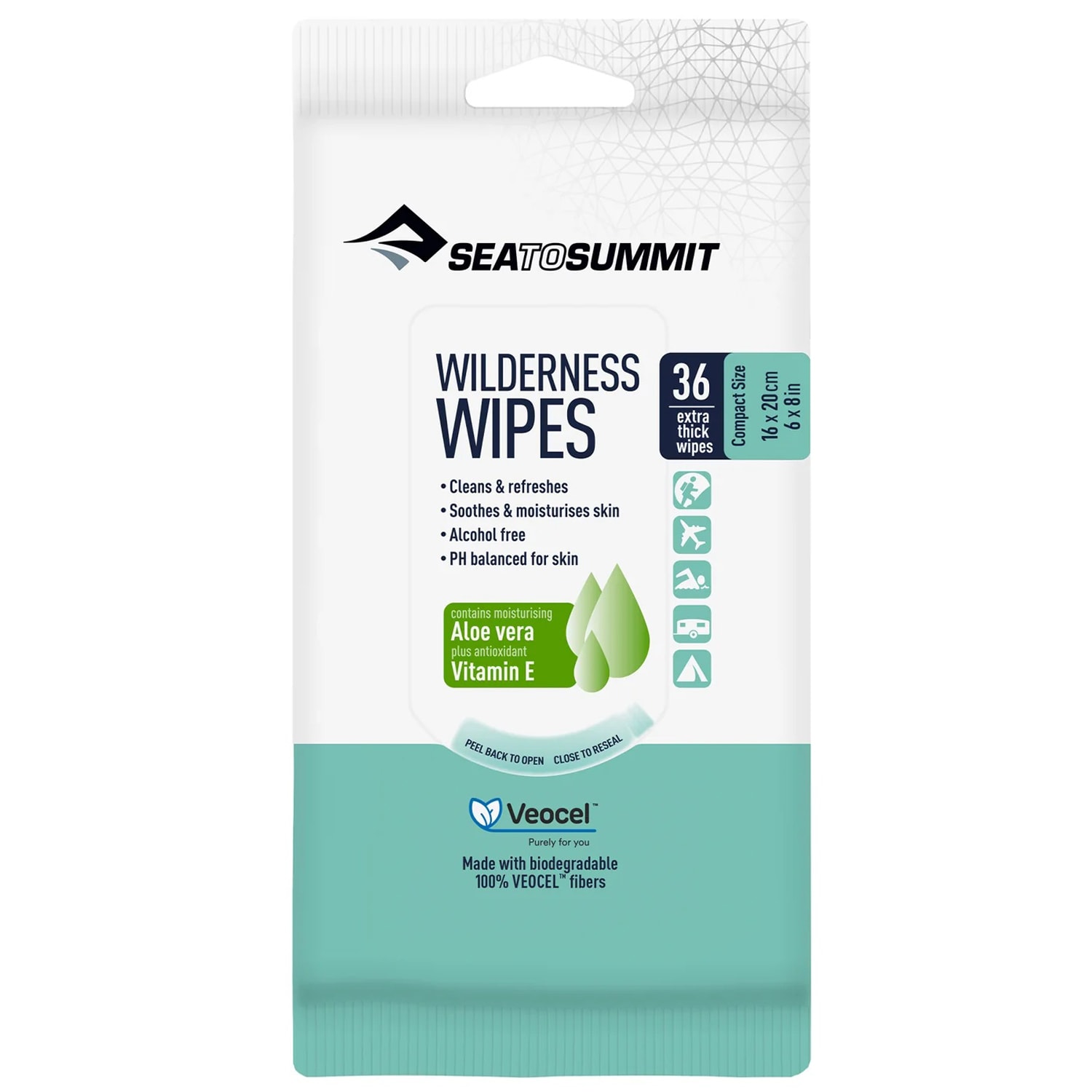 Sea To Summit - Wilderness Wipes Compact - Feuchttücher - 36 Stk.