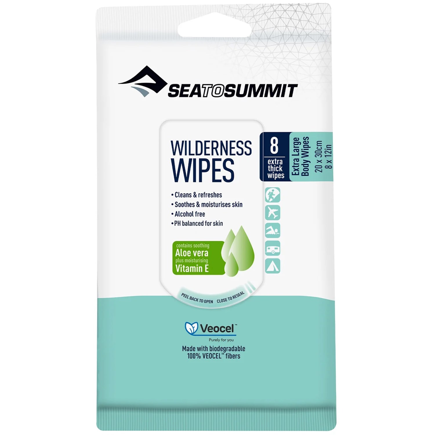 Sea To Summit - Wilderness Wipes Extra Large - Feuchttücher - 8 Stk.