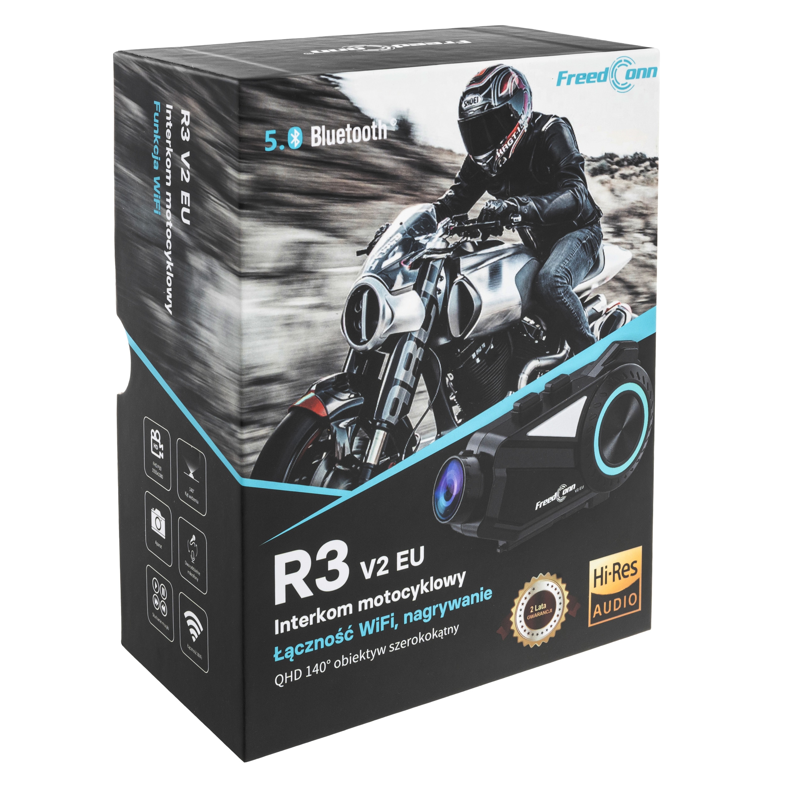 FreedConn - R3 Motorrad Gegensprechanlage mit Kamera