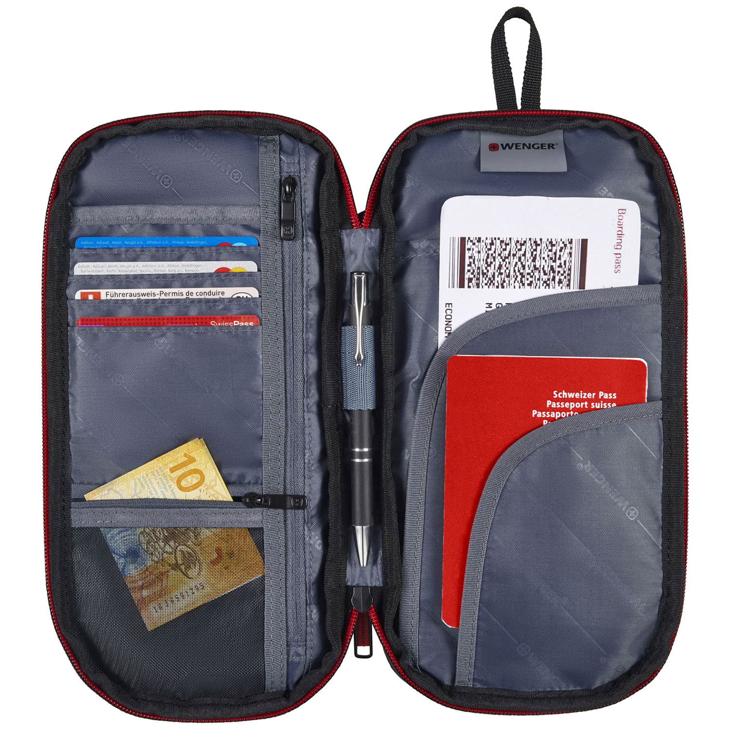 Wenger - Travel Document Organizer Geldbörse - Black