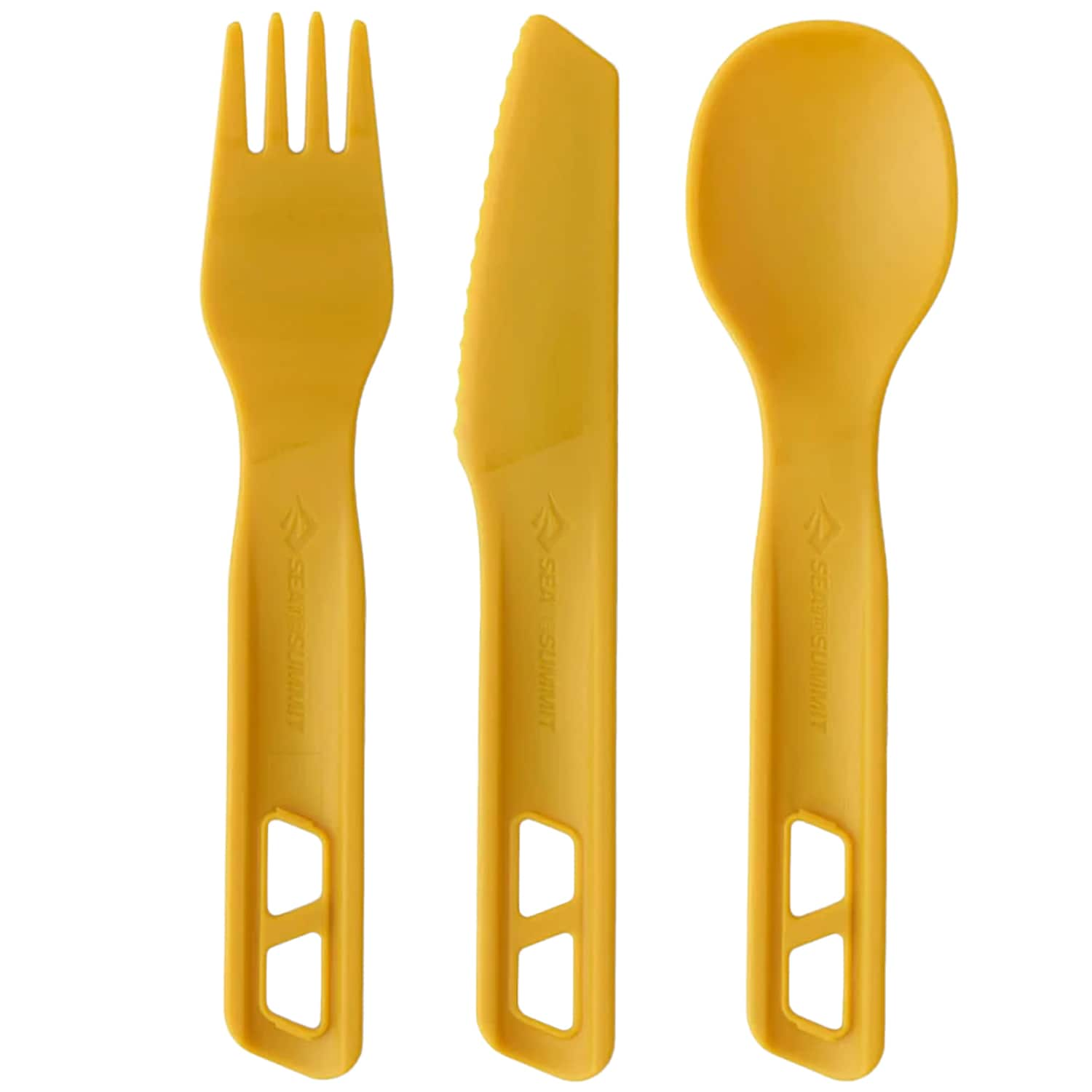 Sea to Summit - Passage Cutlery Set 3P - Besteckset - Arrowwood Yellow