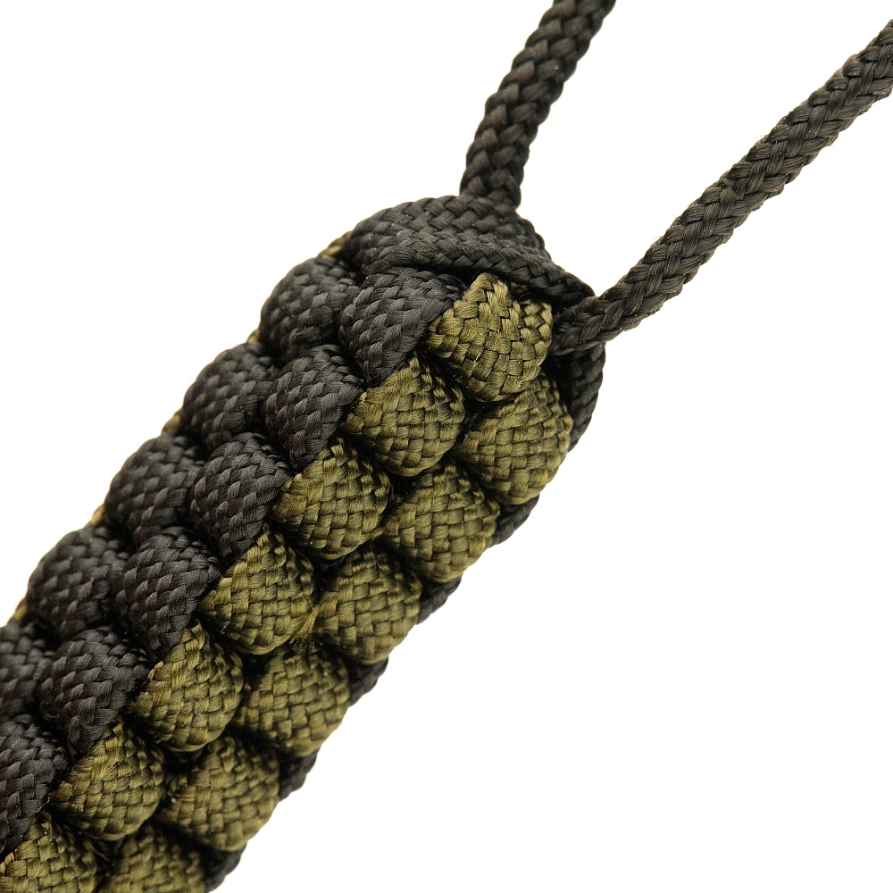 M-Tac - Paracord Schlüsselanhänger Cuboid Skull -  Black/Olive