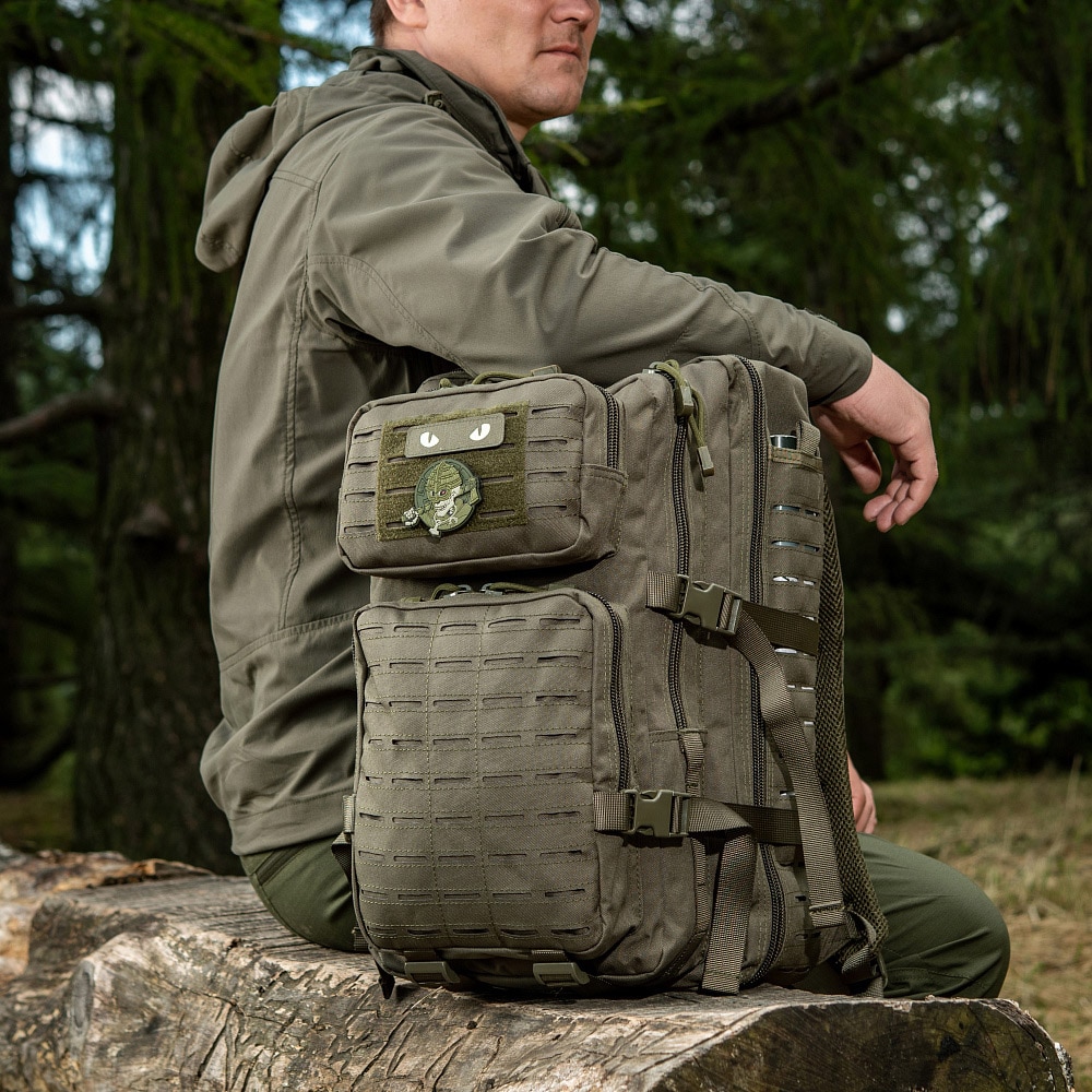 M-Tac - Large Assault Pack Laser Cut Rucksack 36 l - Dark Olive