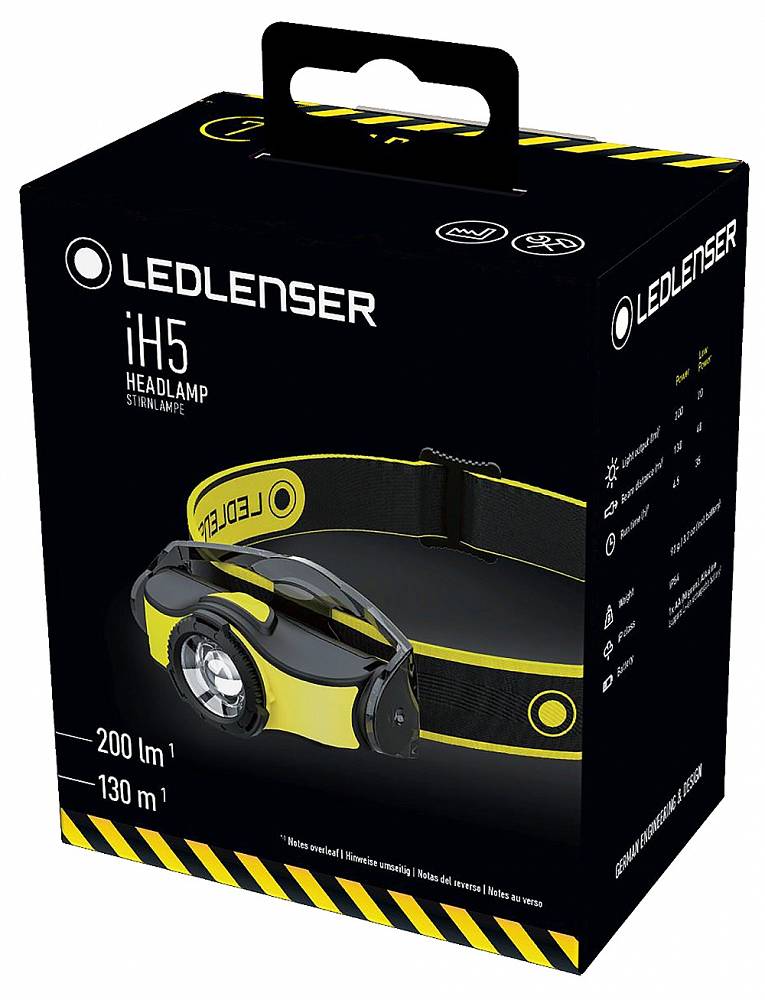 Ledlenser - iH5 Kopftaschenlampe - 200 Lumen