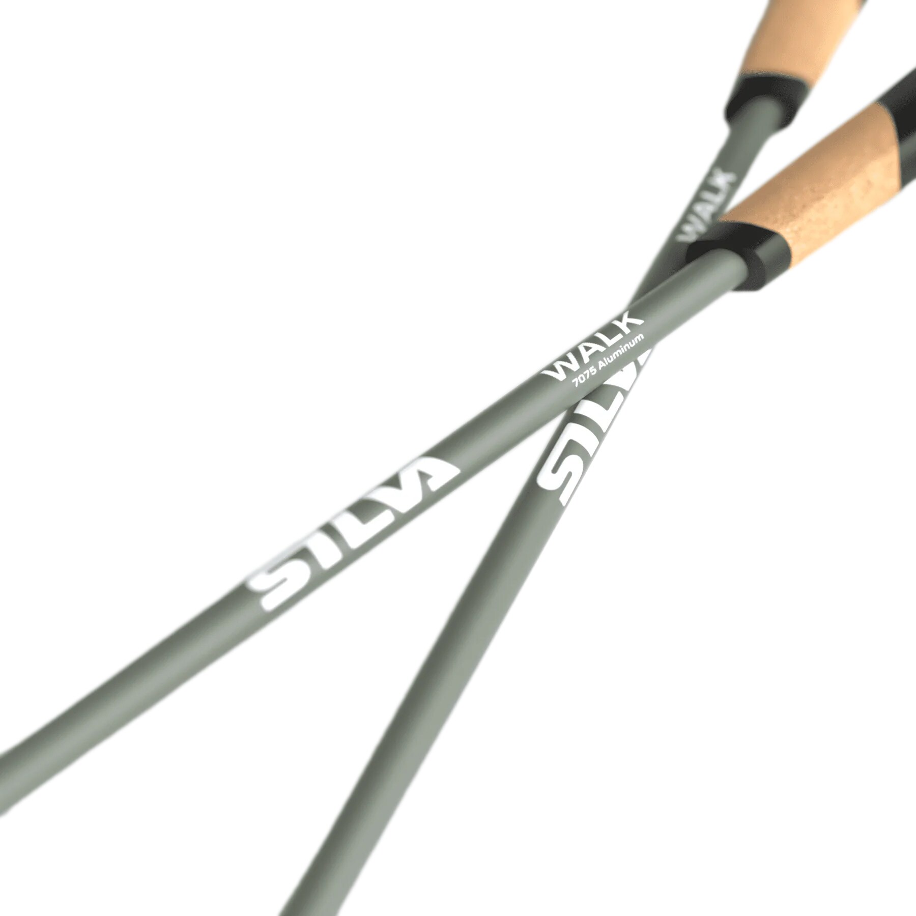 Silva - Walking Poles Aluminum Cork - Nordic Walking Stöcke - Green