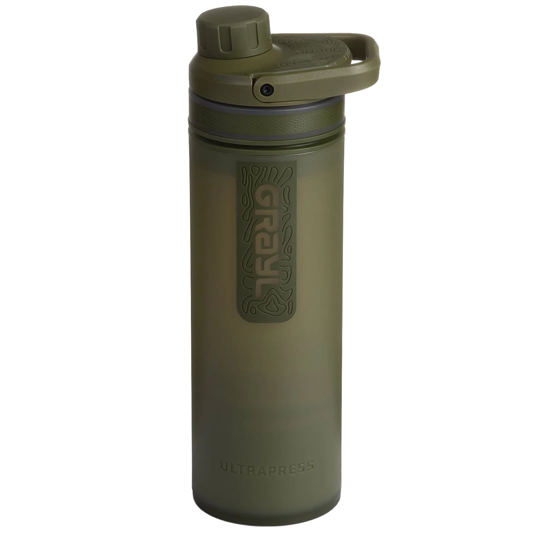 Grayl - UltraPress Flasche mit Filter 500 ml - Olive Drab