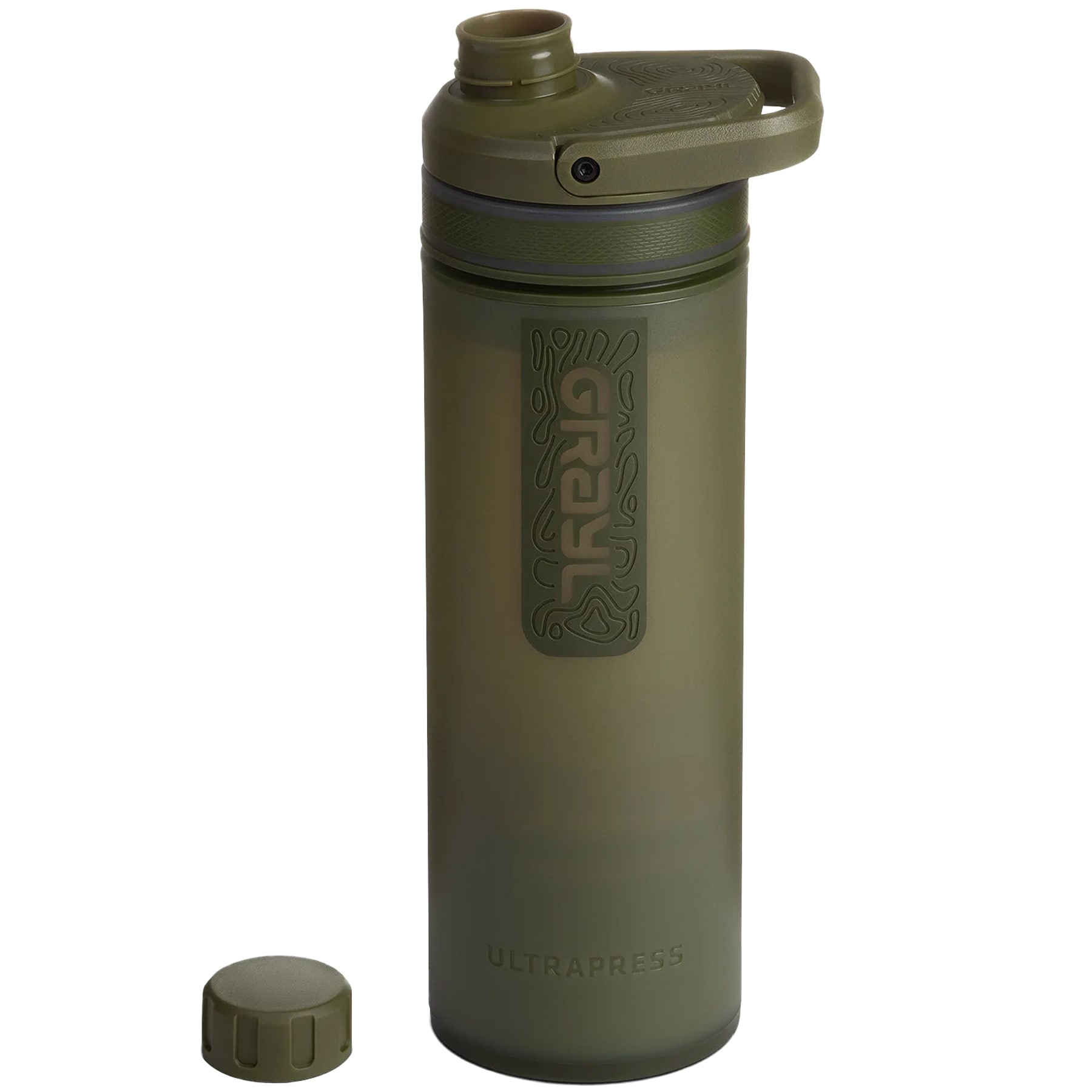 Grayl - UltraPress Flasche mit Filter 500 ml - Olive Drab