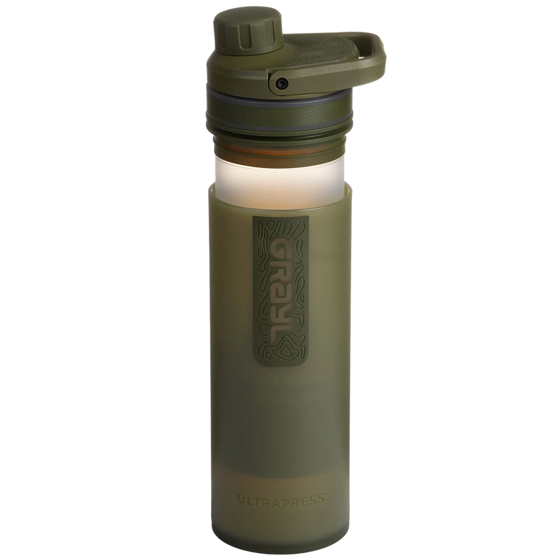 Grayl - UltraPress Flasche mit Filter 500 ml - Olive Drab