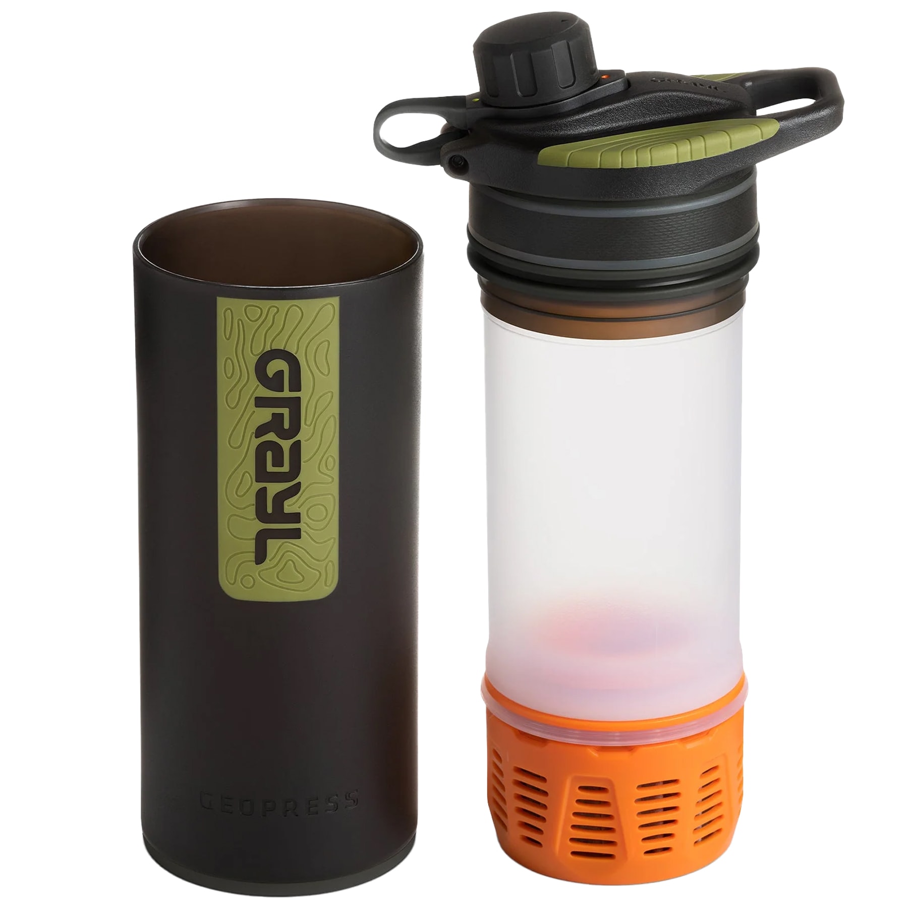 Grayl - GeoPress Flasche mit Filter 710 ml - Black Camo