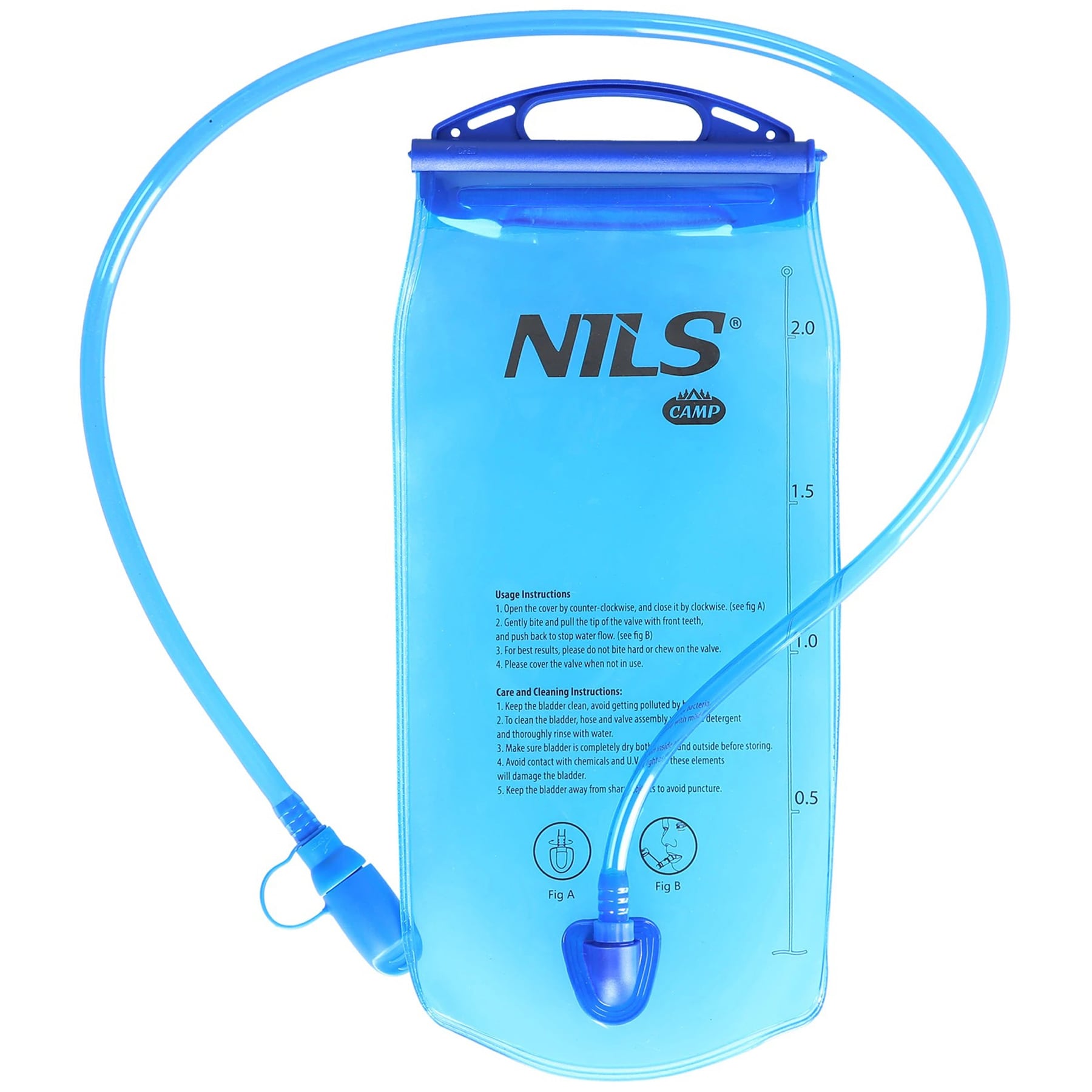 Nils Camp - Trinkblase 2 l - Blau