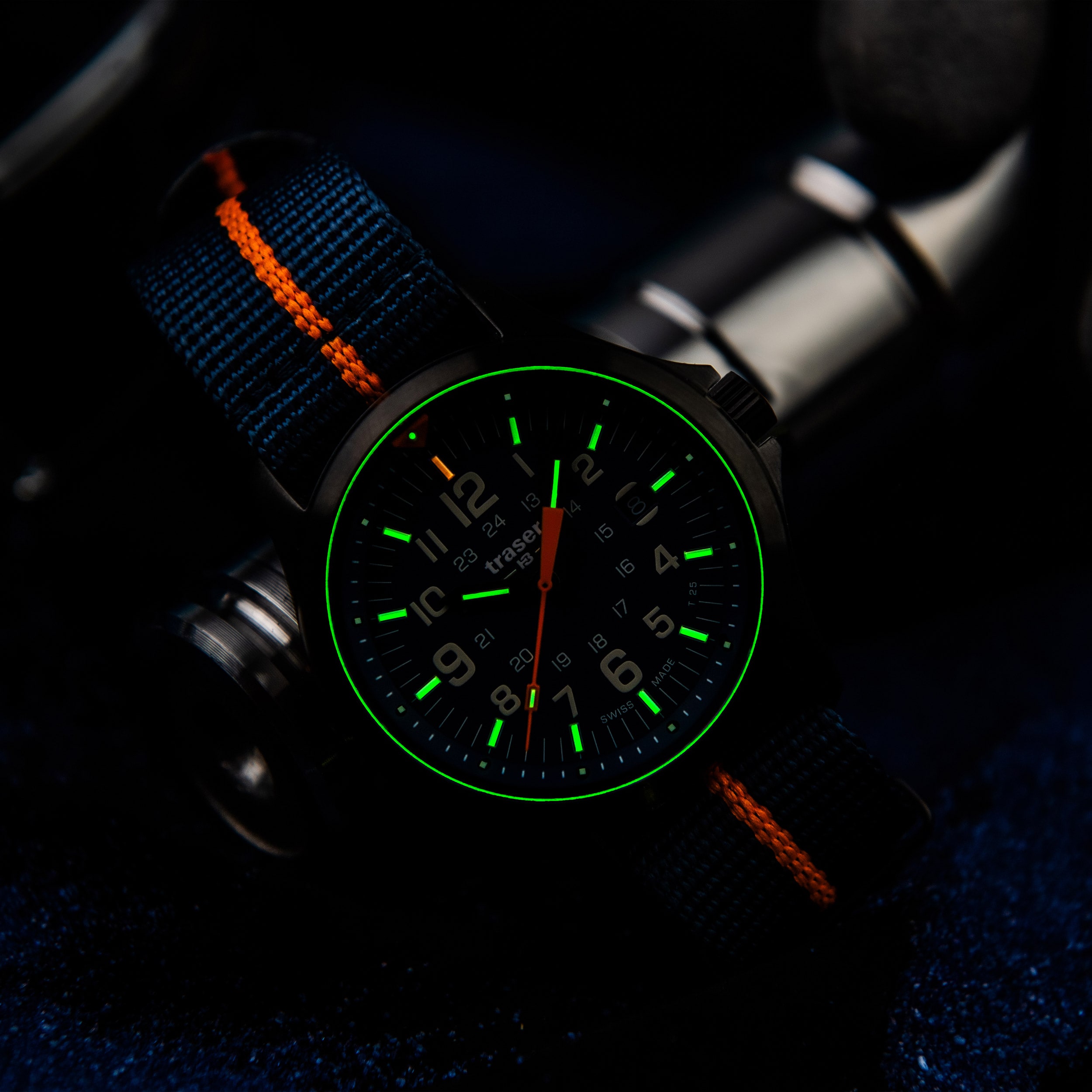 Traser - P67 Officer Pro TS Uhr - Blue/Orange