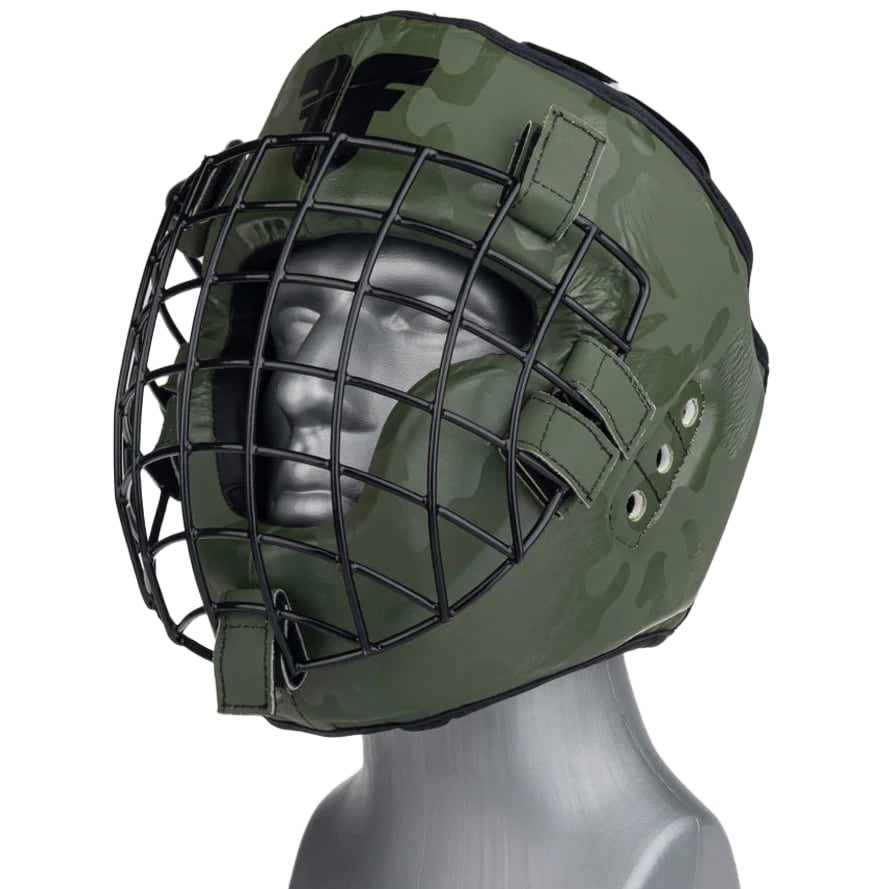 Fighter - Shock Head Guard - Boxhelm - Khaki/Camo