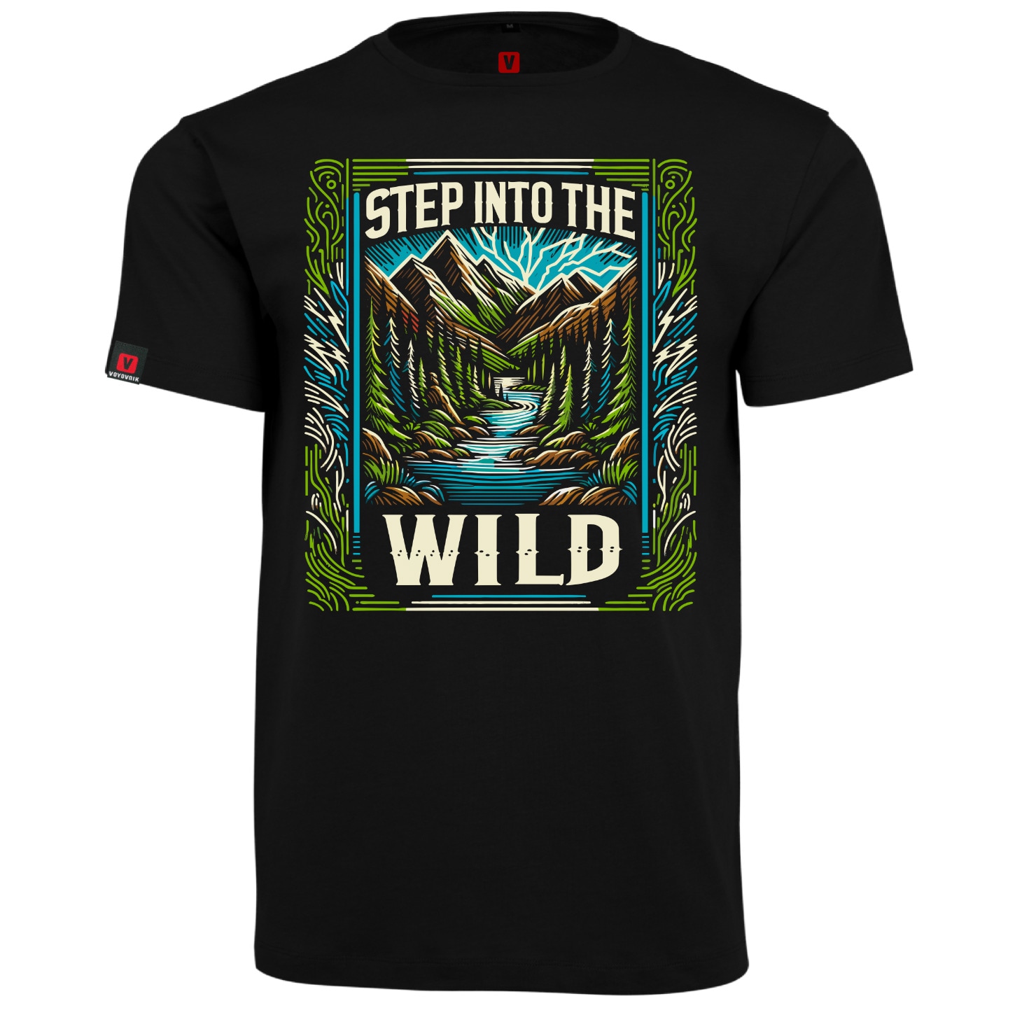 Voyovnik - Step Into The Wild - T-Shirt - Schwarz