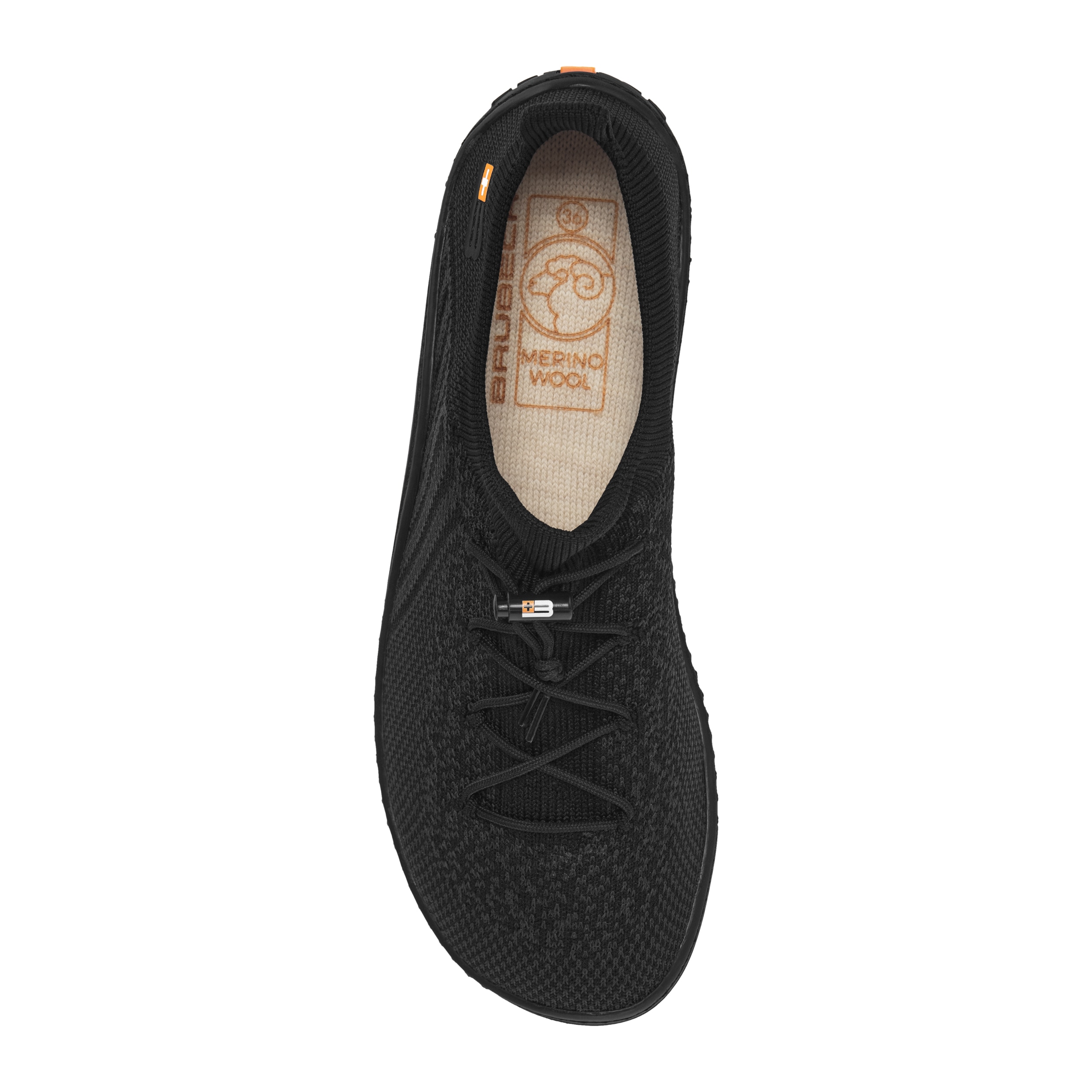 Brubeck - Barefoot Merino Damenschuhe - Schwarz