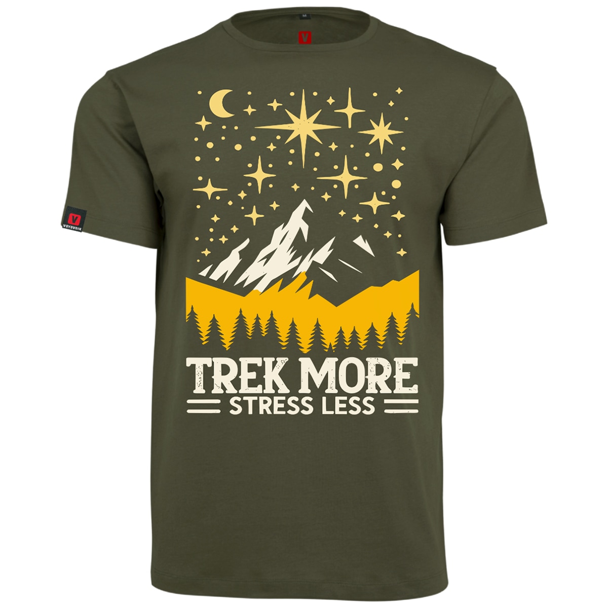 Voyovnik - Night Sky T-Shirt - Olive