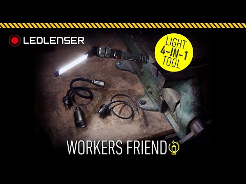 Ledlenser - Workers Friend 4w1 Werkstatt Taschenlampe  - 350 Lumen