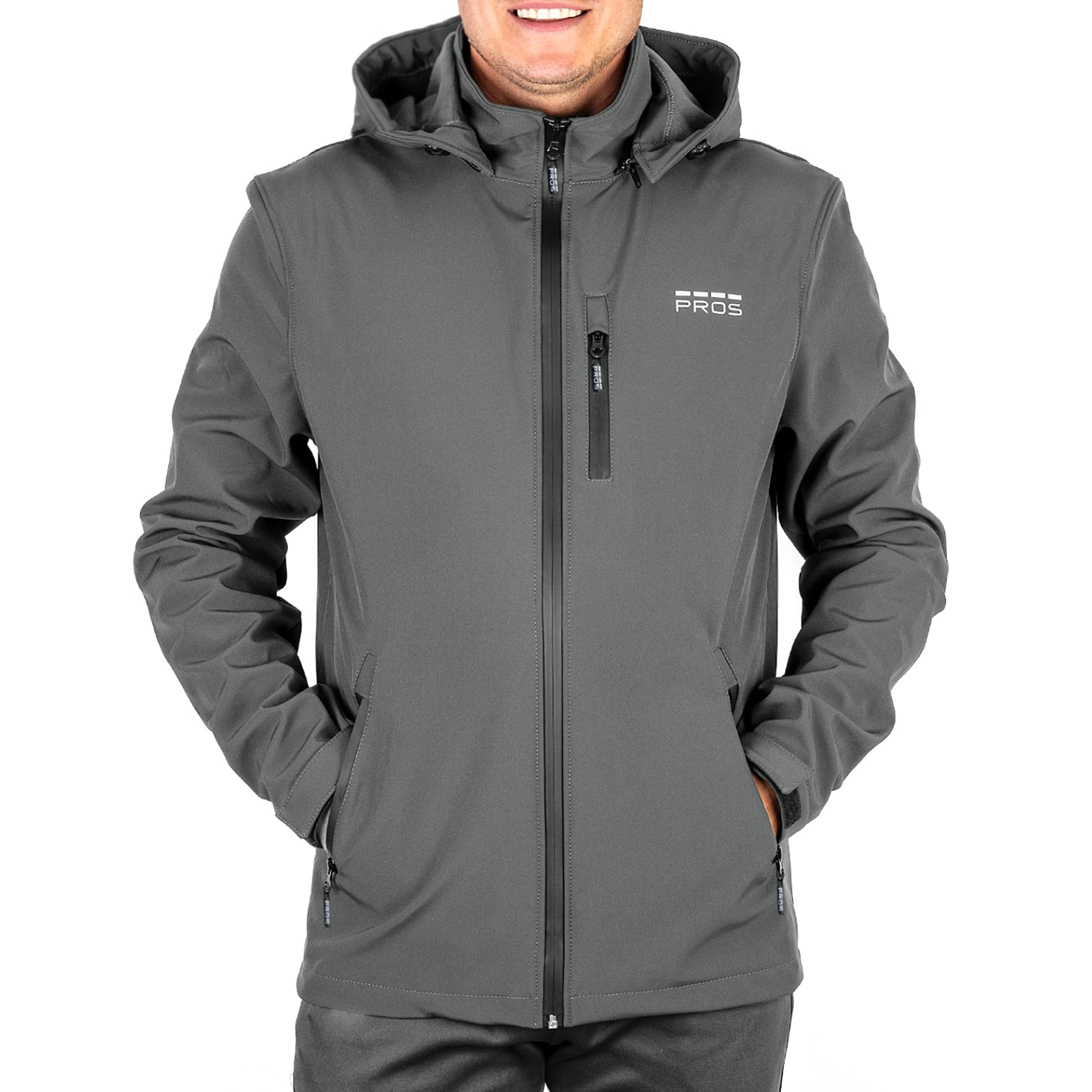 Pros - Sport Softshell Jacke - Grau