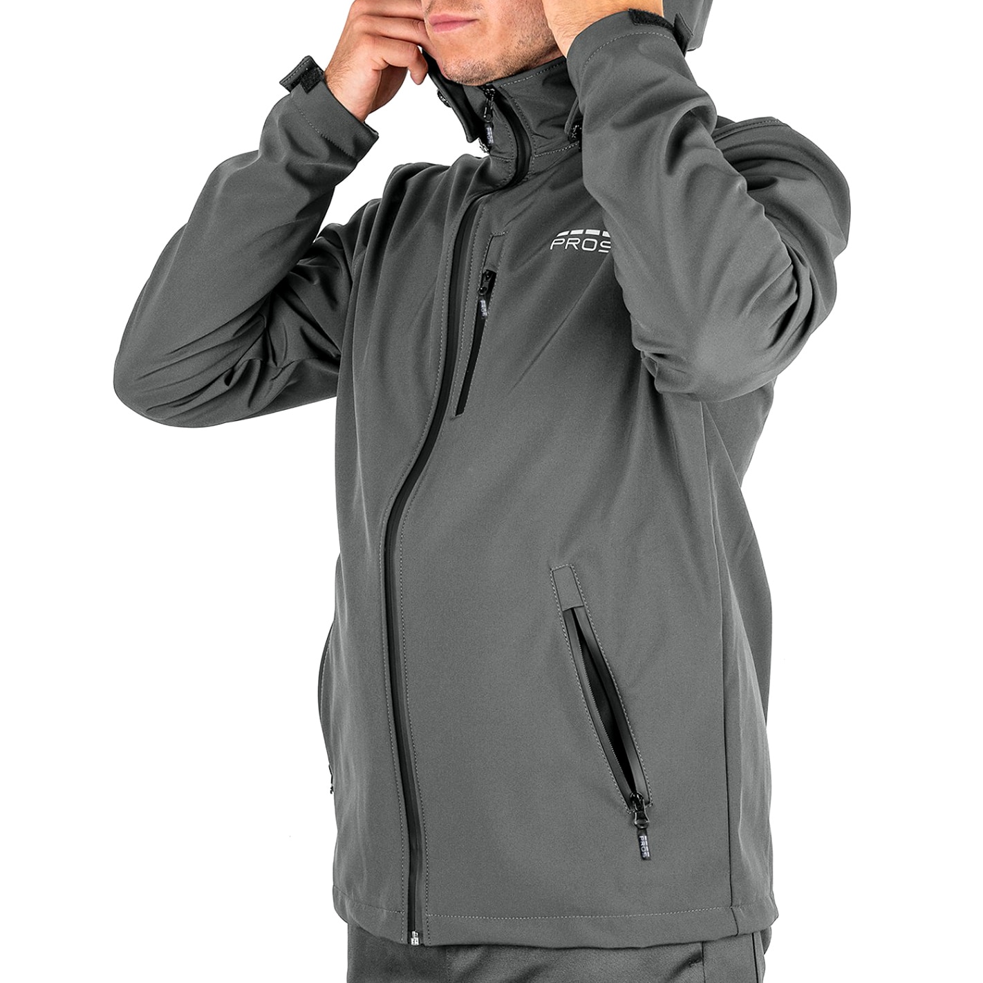 Pros - Sport Softshell Jacke - Grau