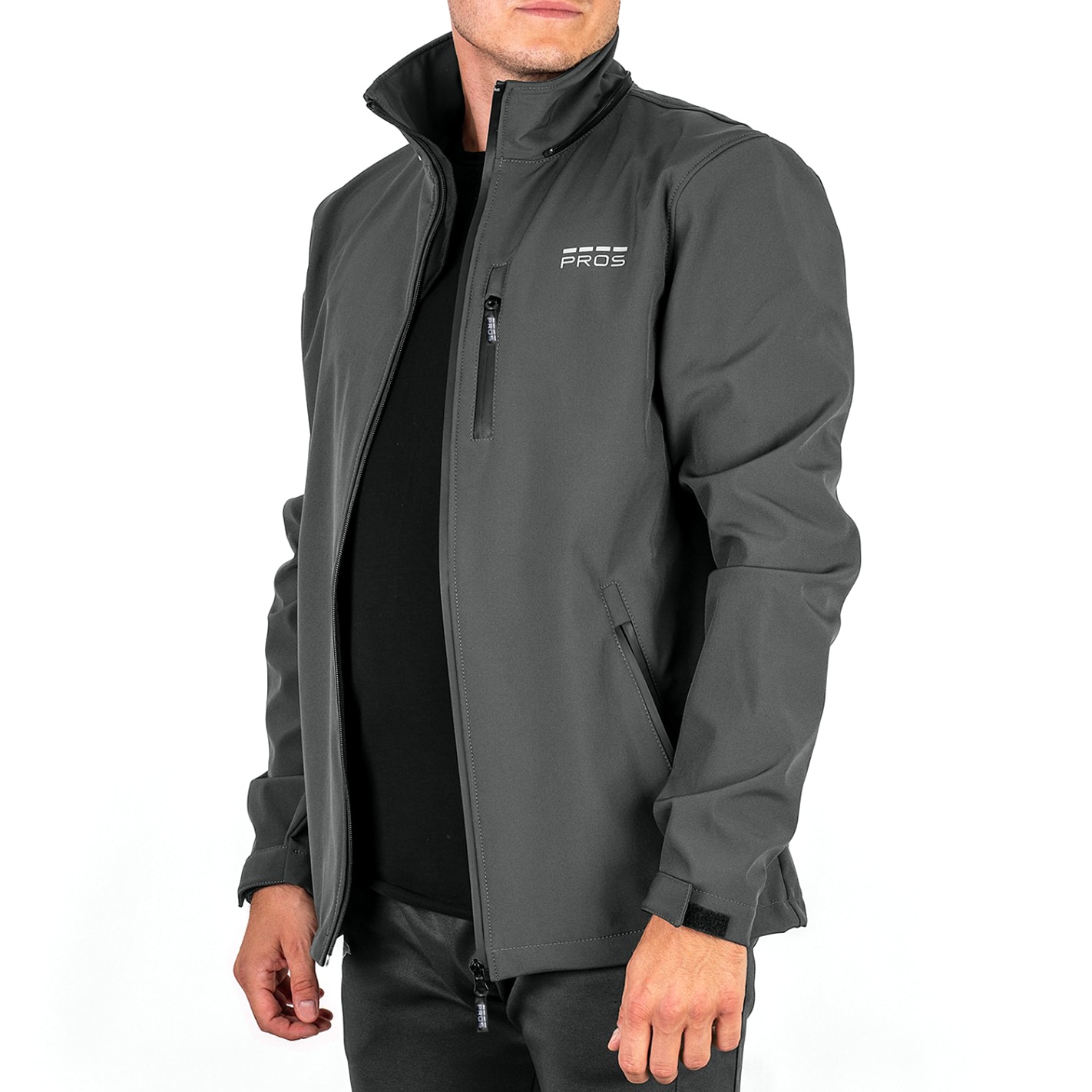 Pros - Sport Softshell Jacke - Grau