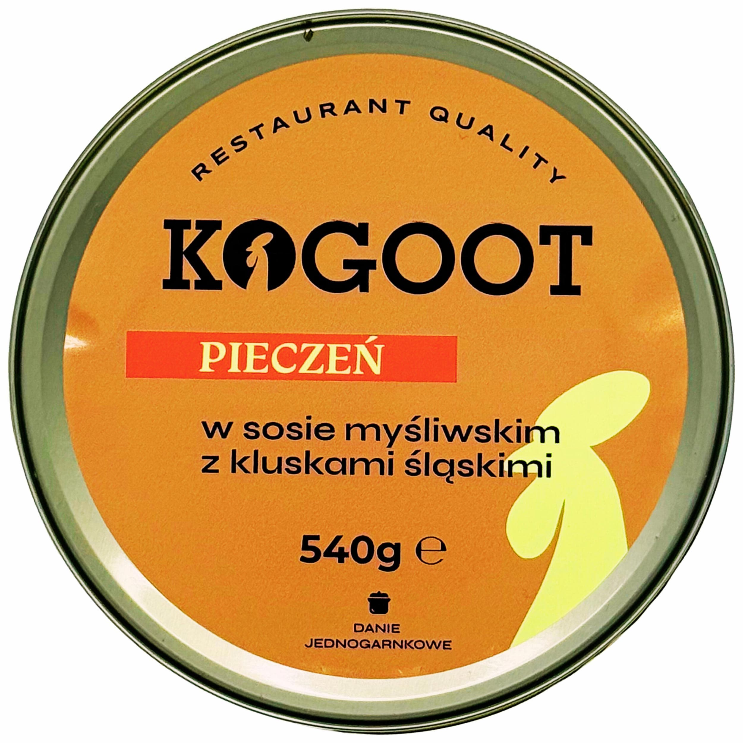 Kogoot - Konservierte Lebensmittel - Braten in Jägersoße mit schlesischen Klöße 540 g