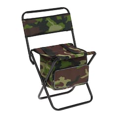 Mikado - Faltbarer Campingstuhl mit Rückenlehne und Tasche - Camouflage